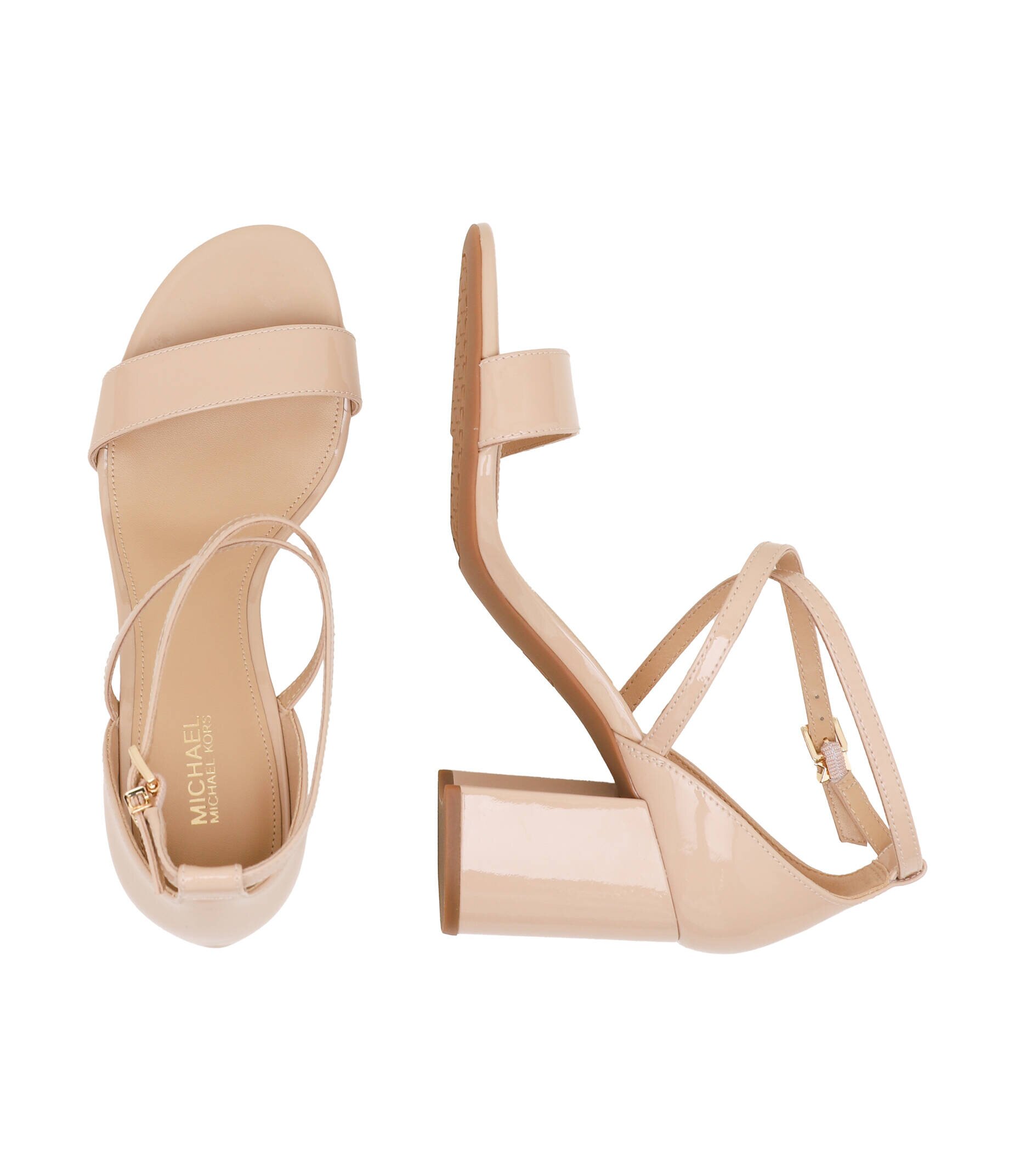 Michael Kors De piele sandale cu toc gros SOPHIE