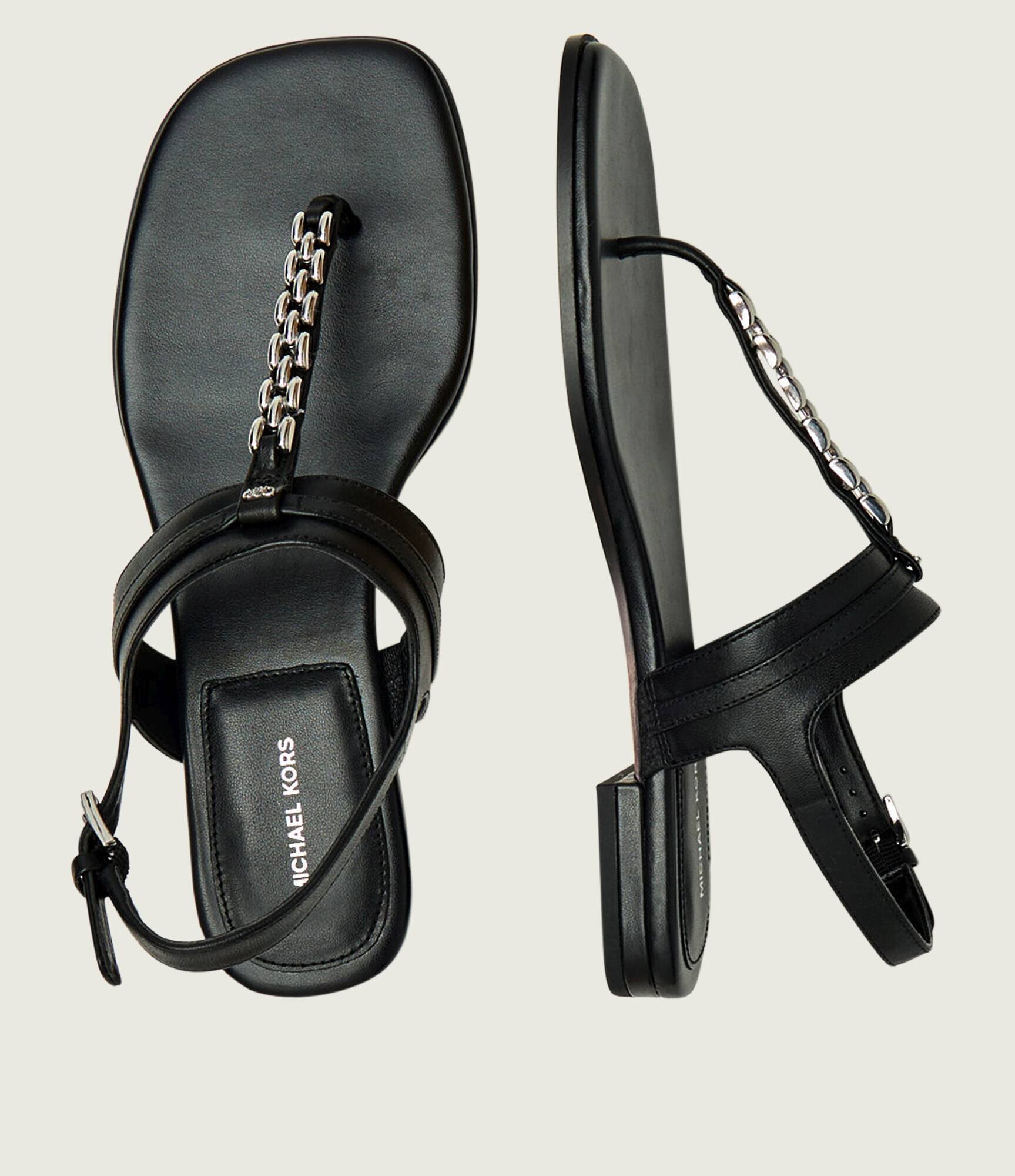 Michael Kors De piele sandale Marcia