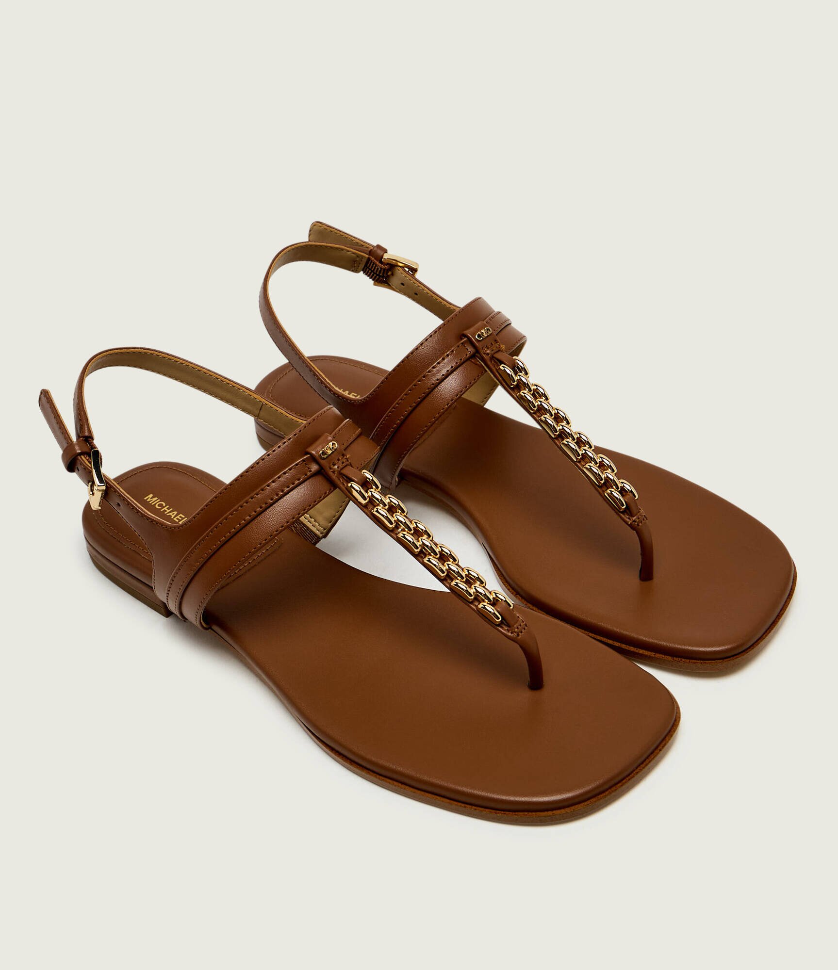 Michael Kors De piele sandale Marcia
