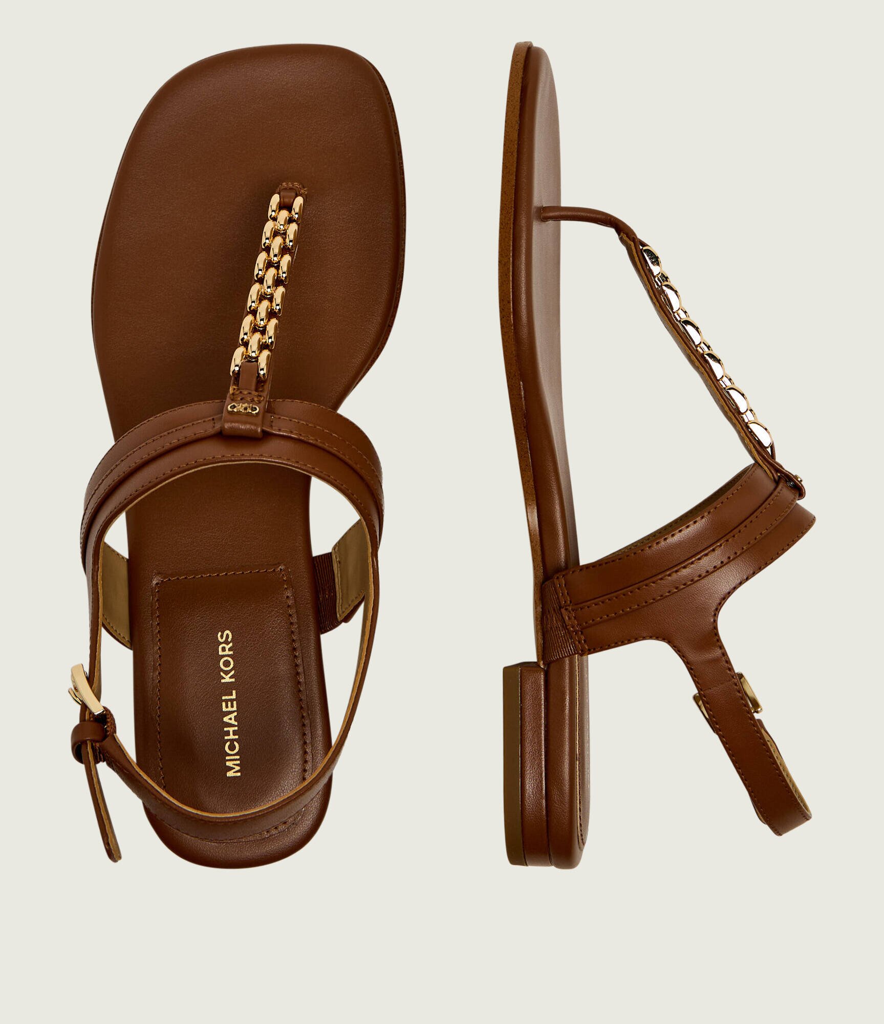 Michael Kors De piele sandale Marcia