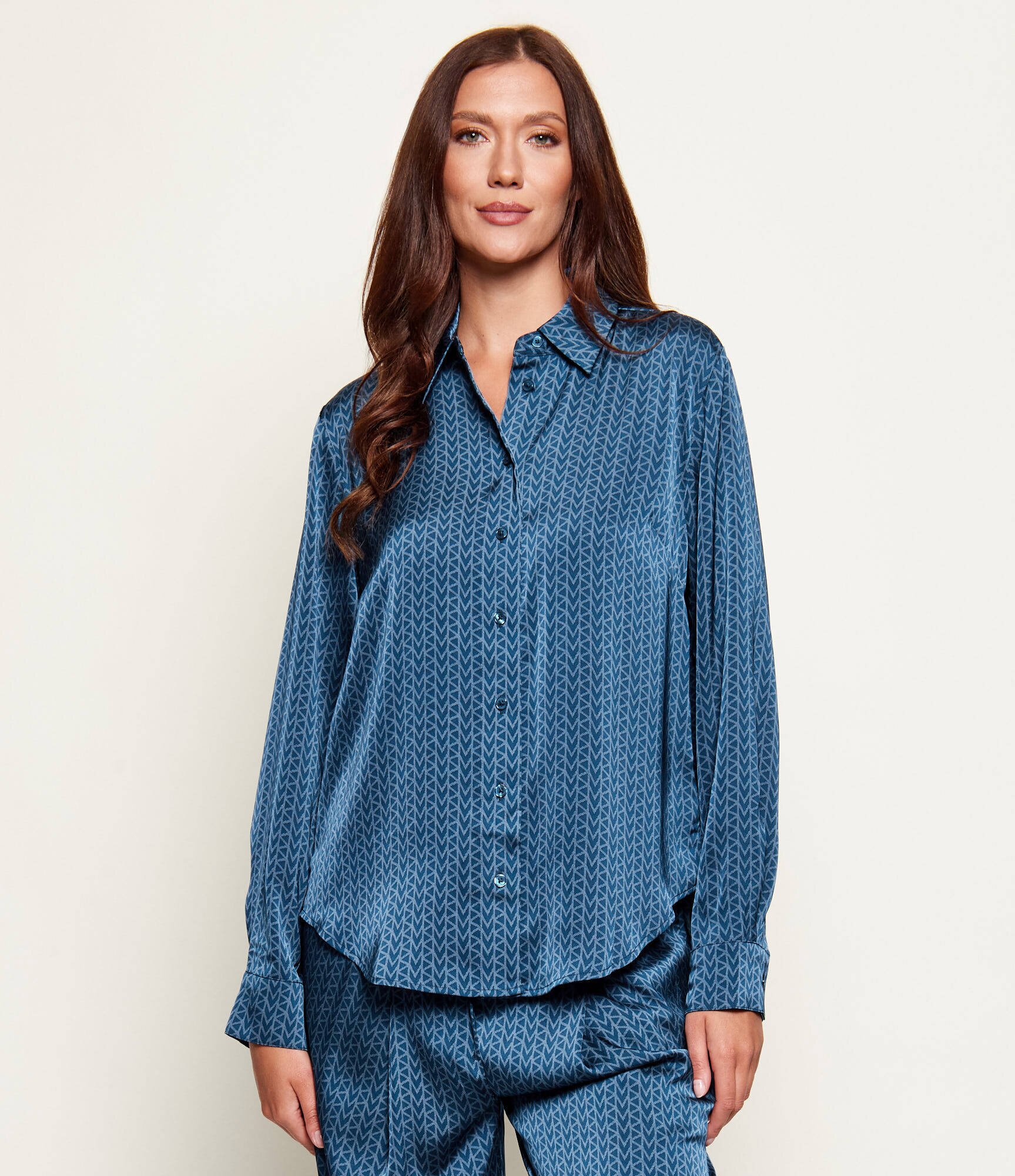 Michael Kors De satin cămașă MK2000 | Relaxed fit
