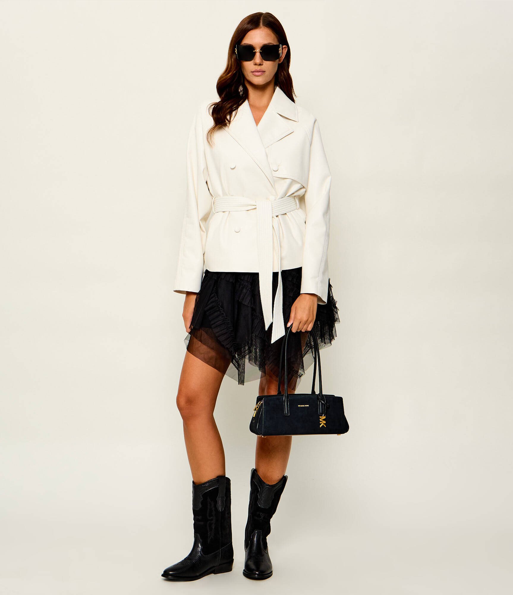 Michael Kors Geantă pe umăr Laila | piele întoarsă