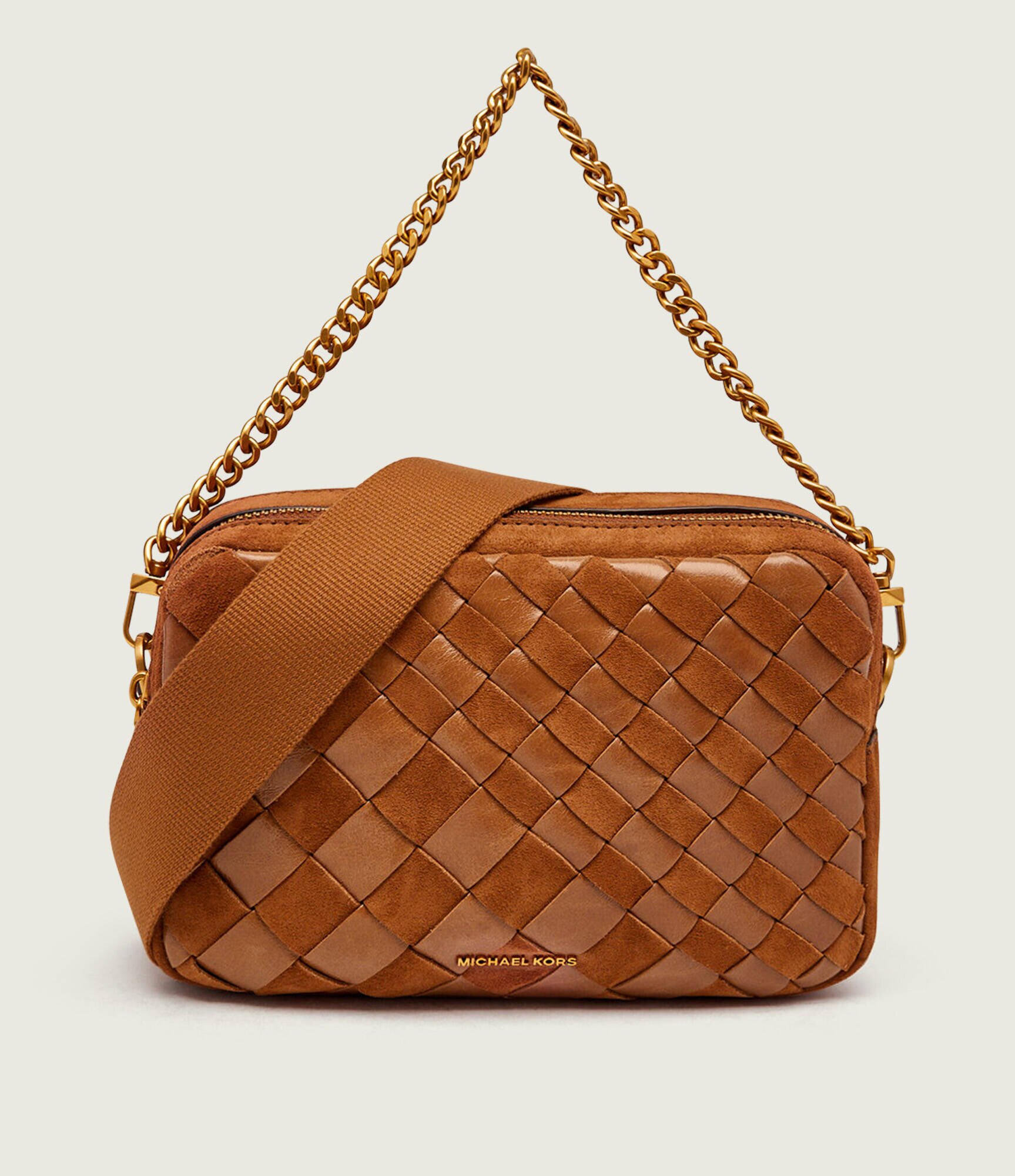 Michael Kors Geantă poștaș Bryant | zamsz cu adaos de piele