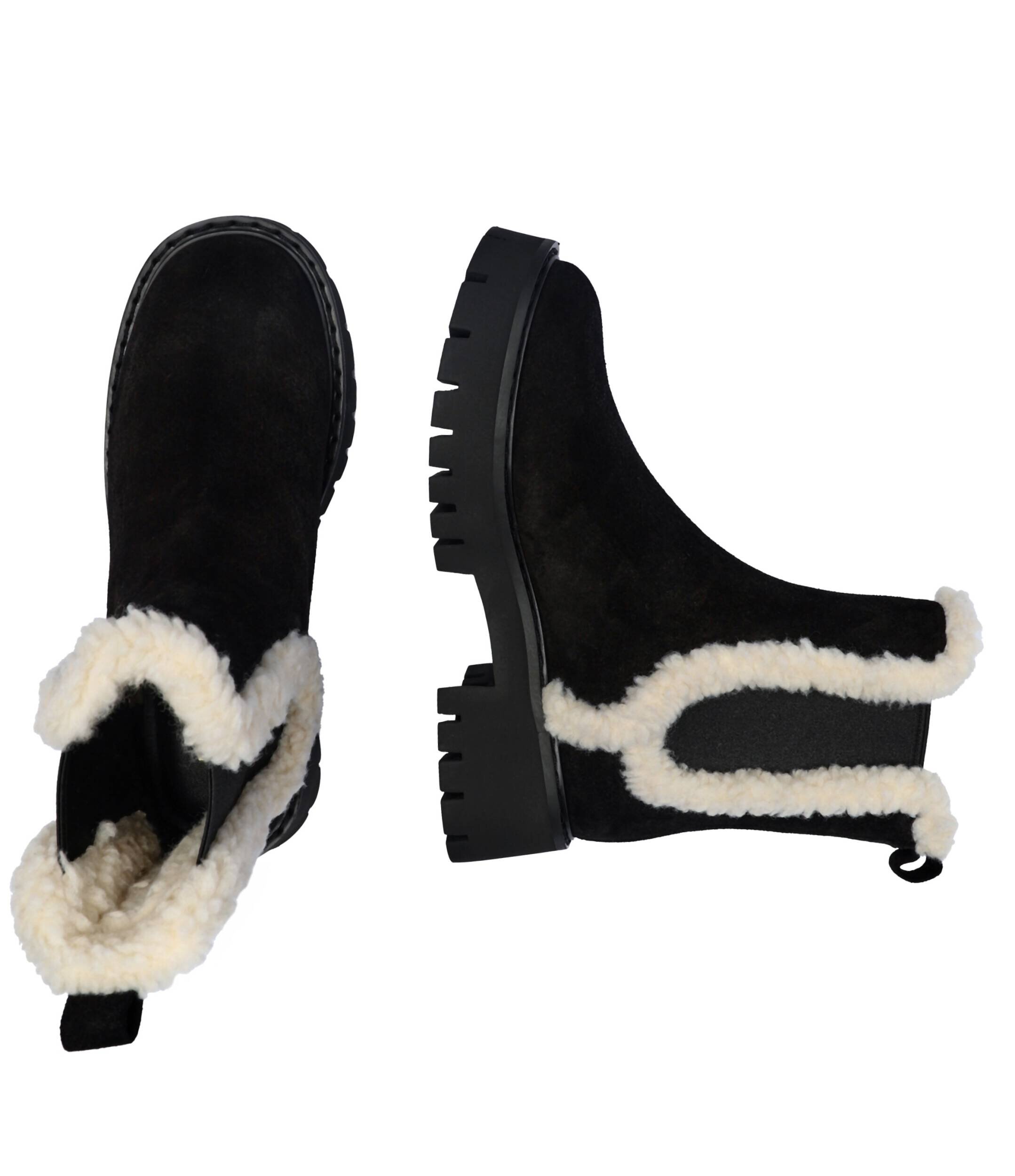 Michael Kors Ghete chelsea Asher | shearling | piele întoarsă
