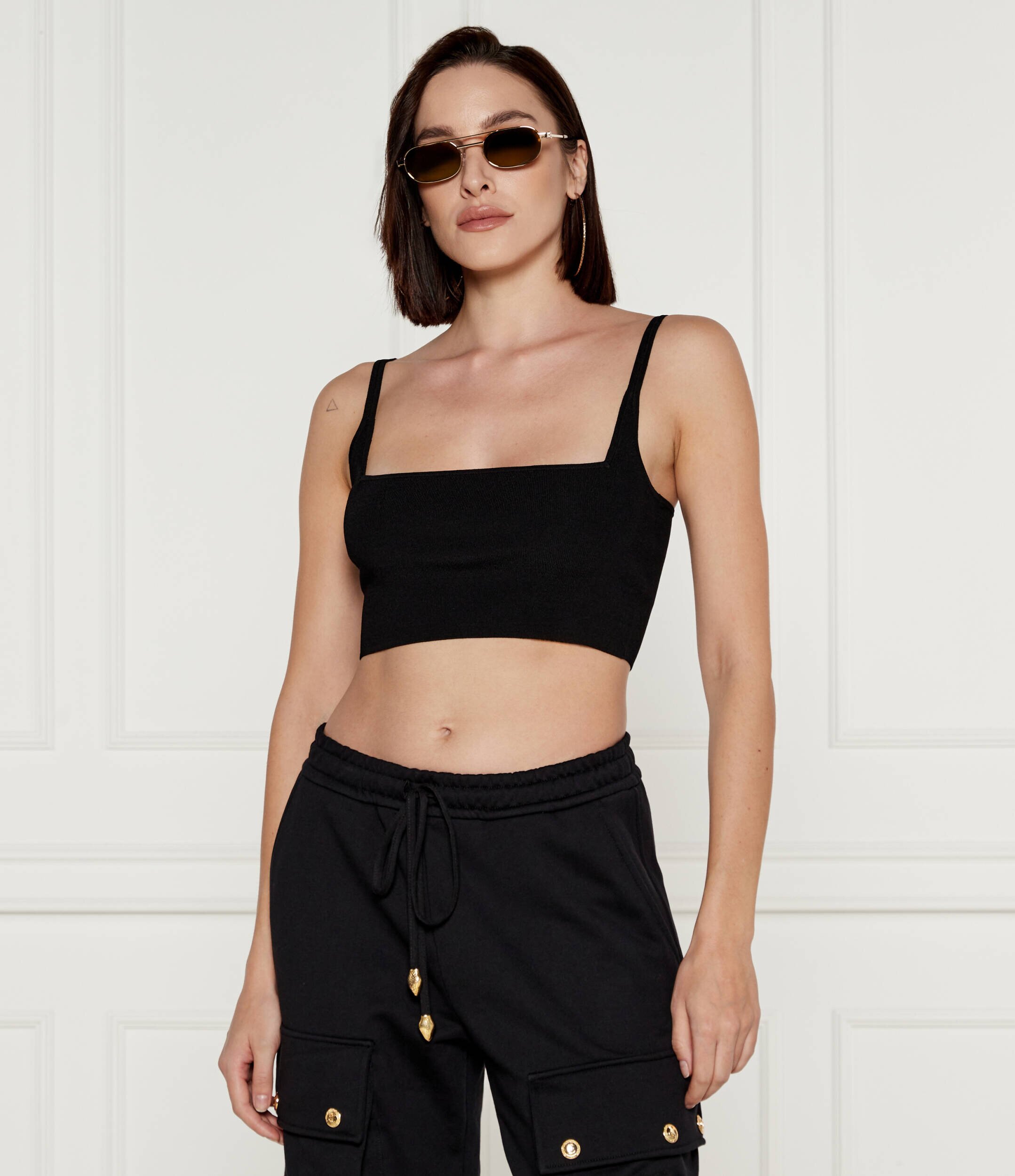 Michael Kors Guler înalt | Slim Fit cu adaos de cașmir