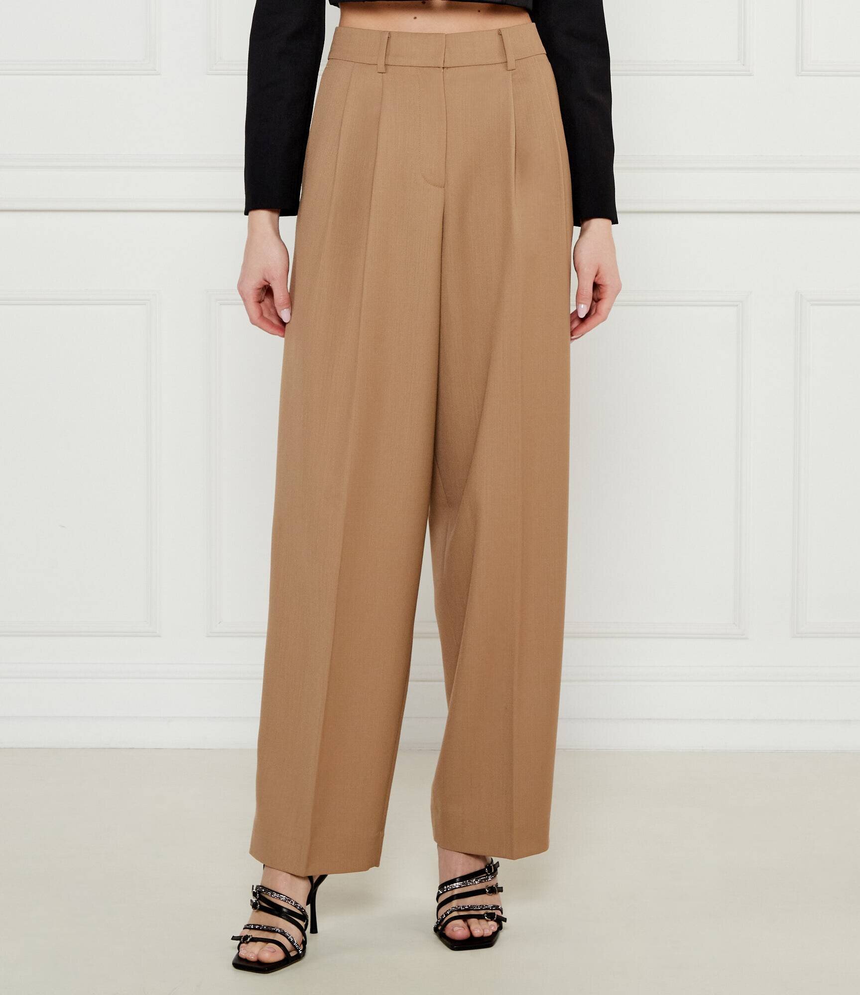 Michael Kors Pantaloni | flare fit cu adaos de lână
