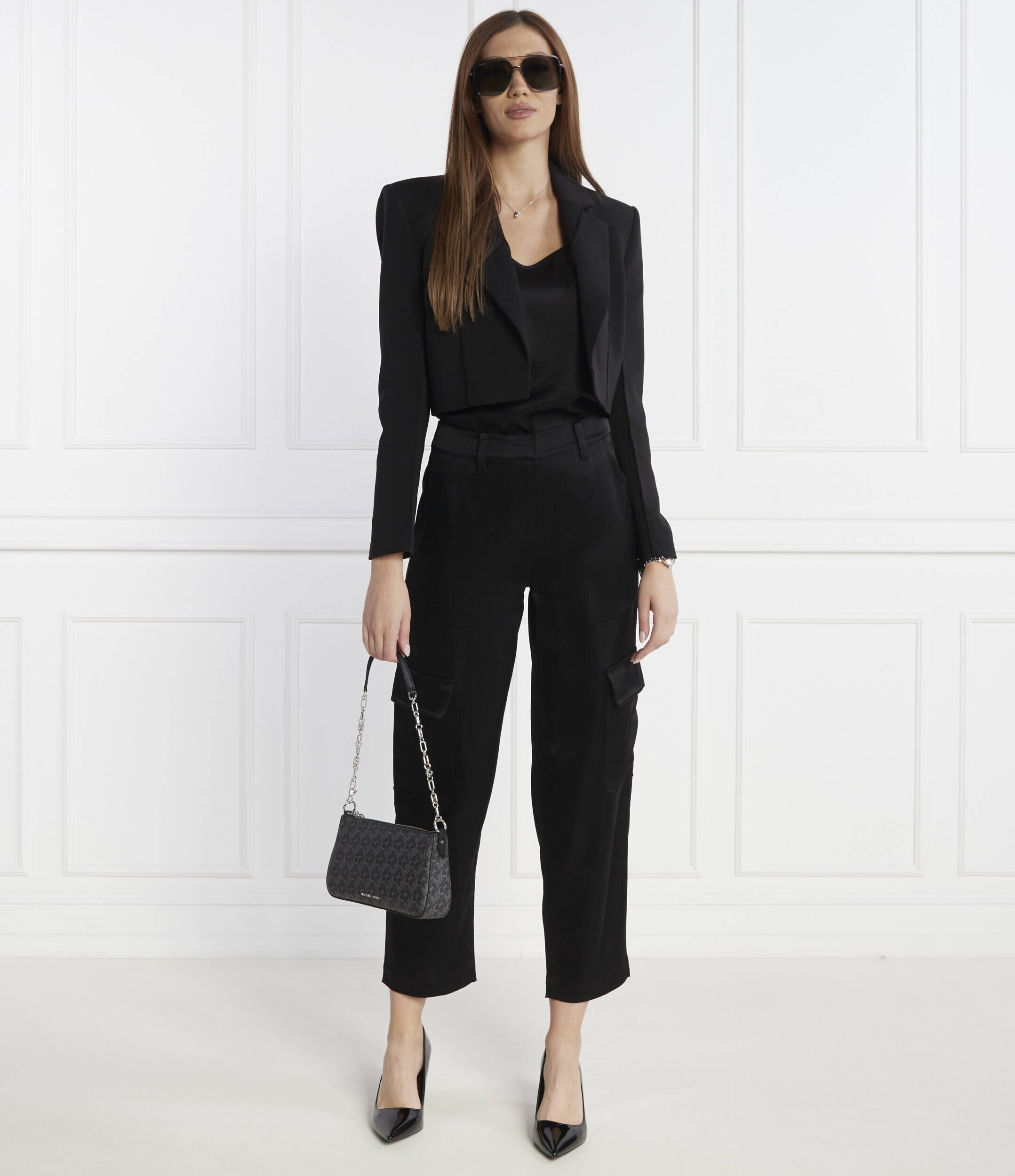 Michael Kors Pantaloni SATIN CARGO PANT | Loose fit
