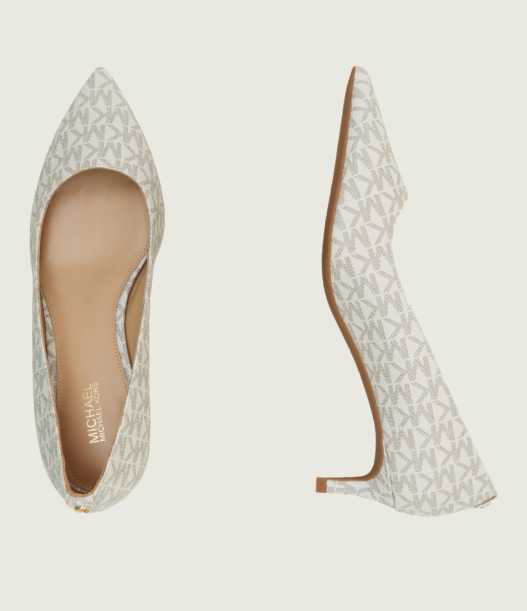 Michael Kors Pantofi ALINA FLEX KITTEN PUMP cu adaos de piele