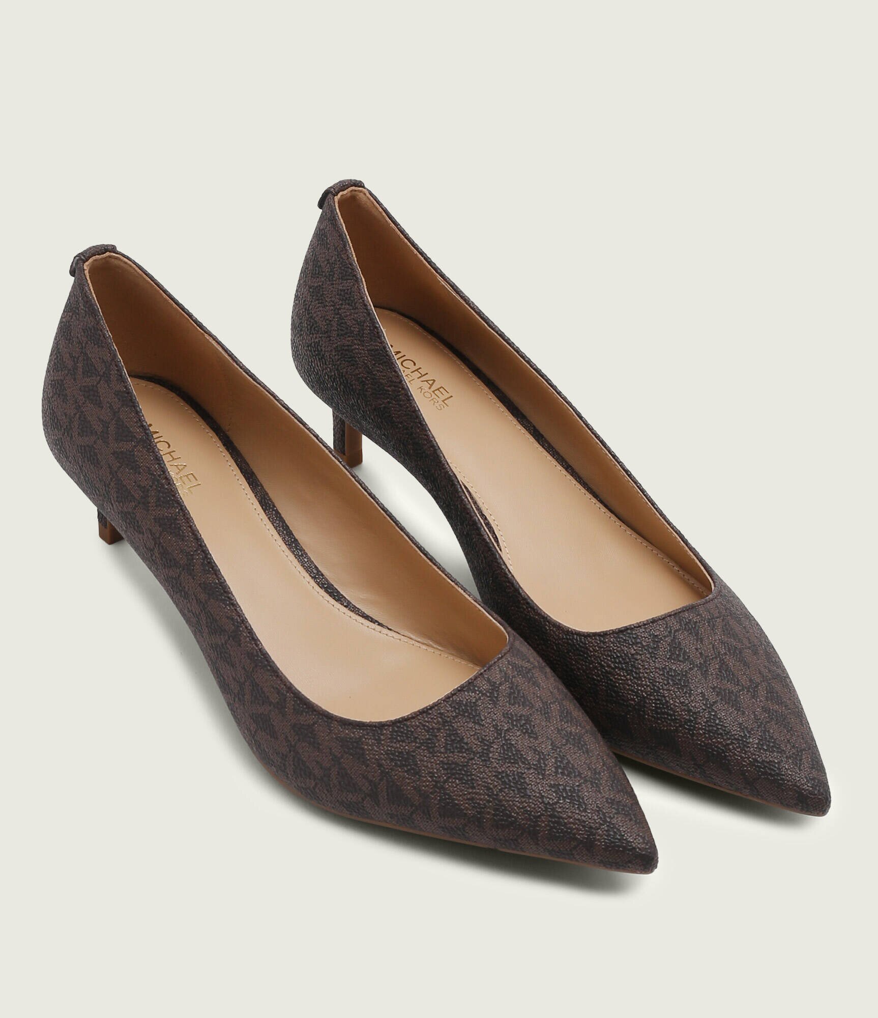 Michael Kors Pantofi ALINA FLEX KITTEN PUMP cu adaos de piele