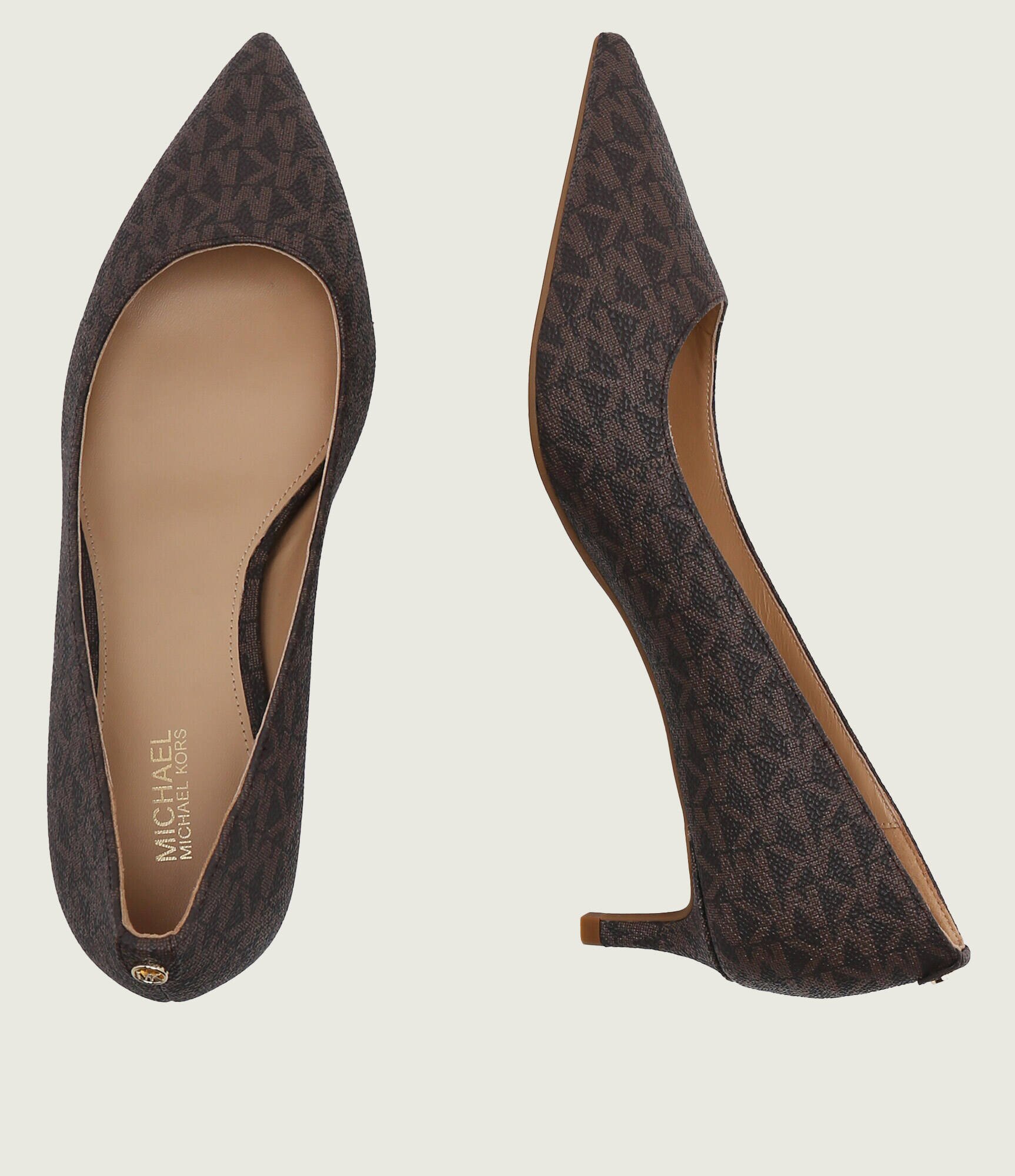Michael Kors Pantofi ALINA FLEX KITTEN PUMP cu adaos de piele
