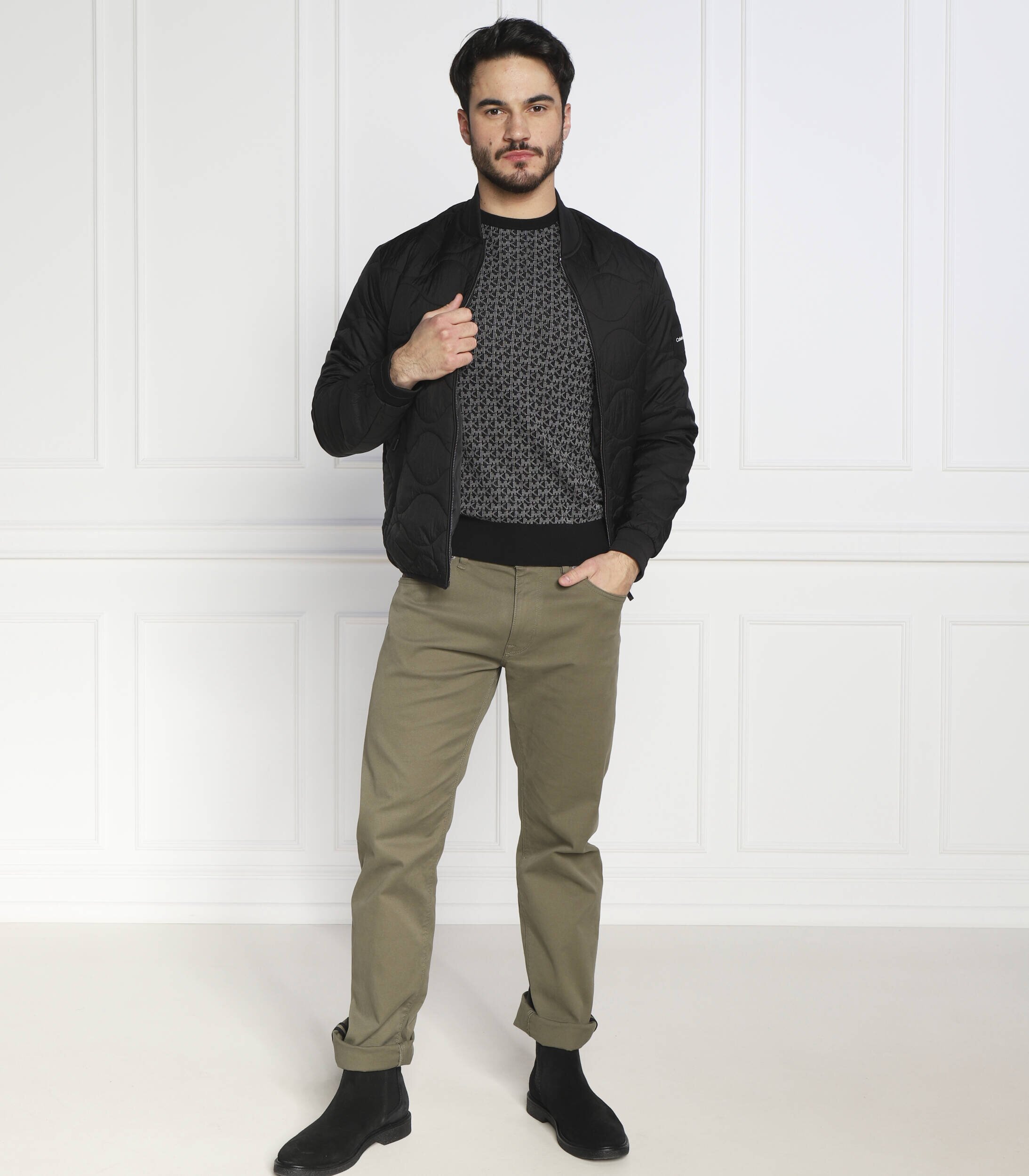 Michael Kors Pulover MICRO SIGNATURE | Slim Fit
