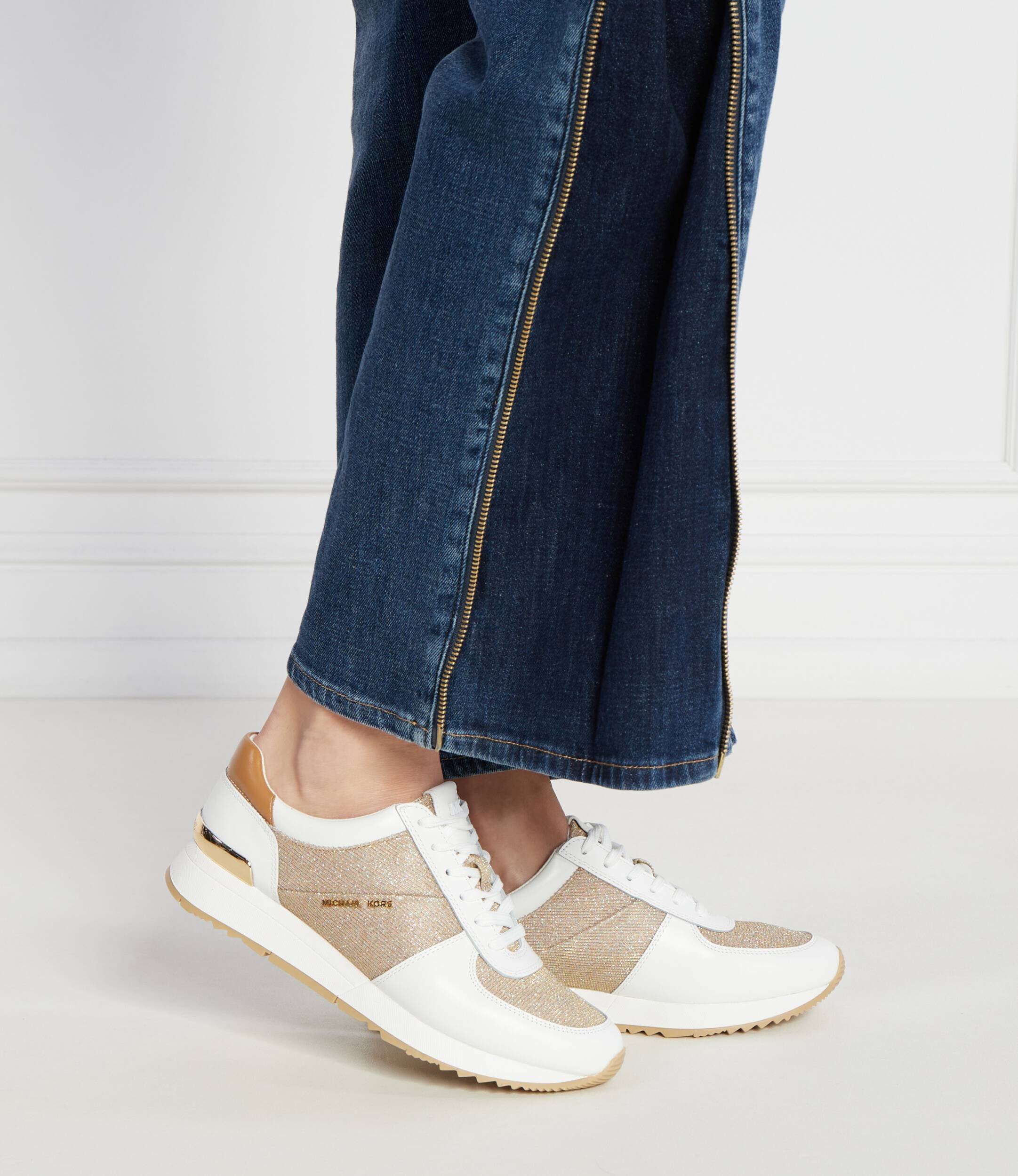 Michael Kors Sneakers Allie cu adaos de piele