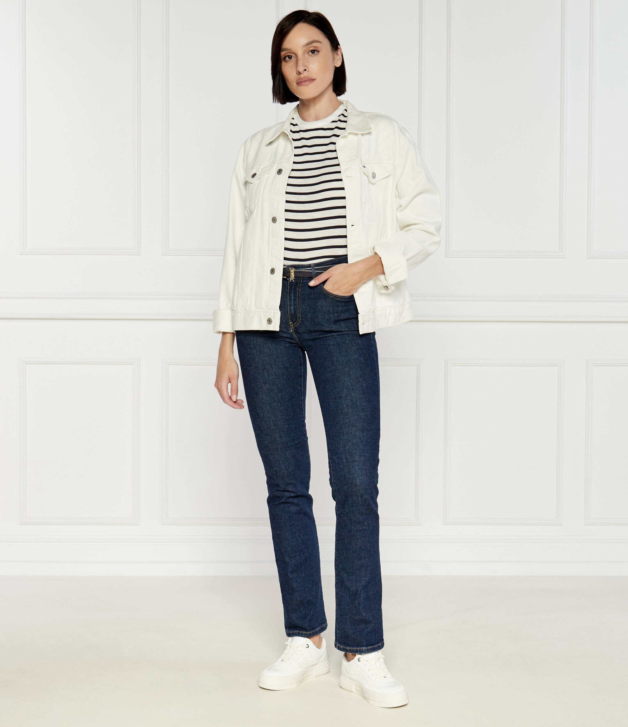 Michael Kors Sneakers Aurora cu adaos de piele