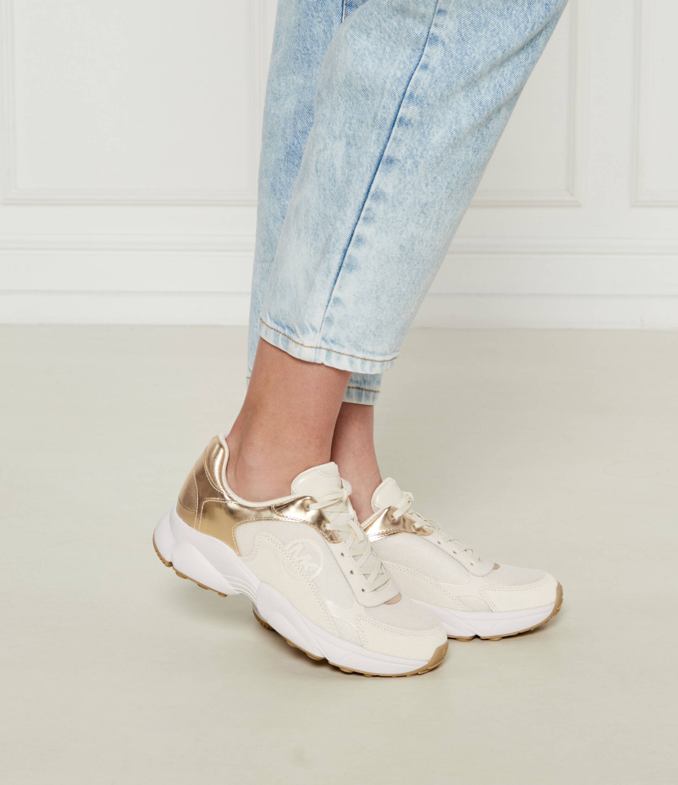 Michael Kors Sneakers cu adaos de piele