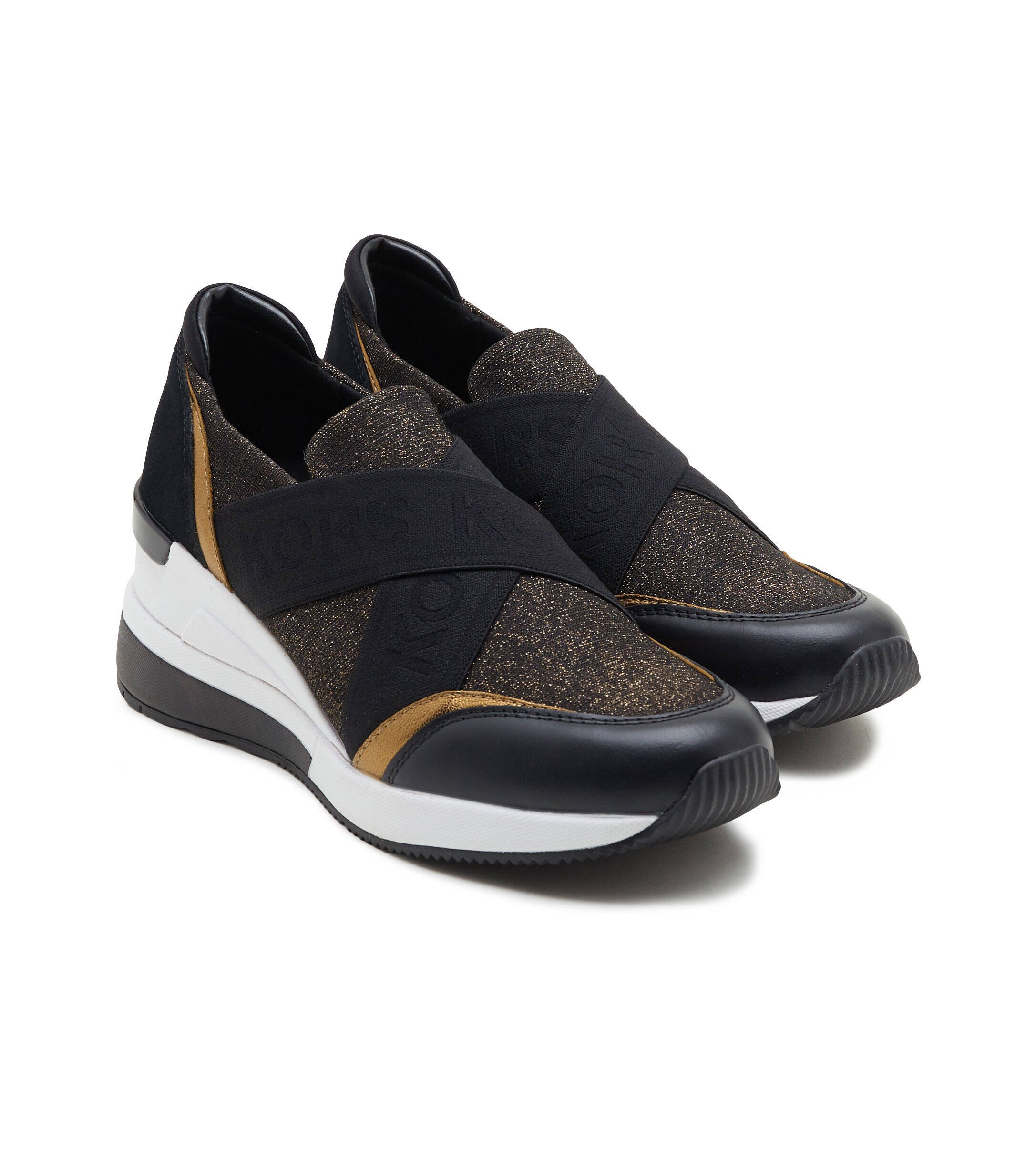 Michael Kors Sneakers Geena cu adaos de piele