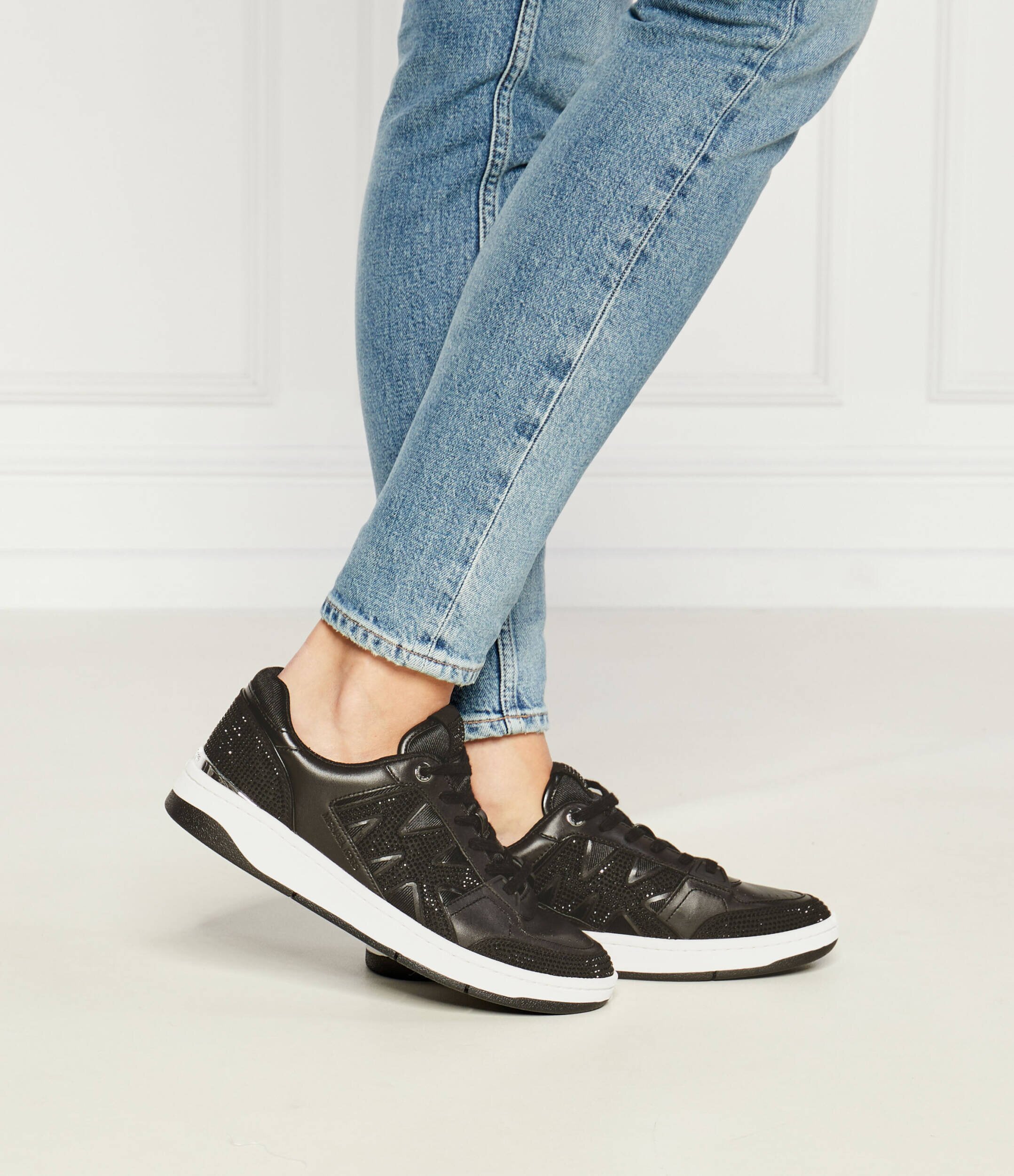 Michael Kors Sneakers Rebel cu adaos de piele