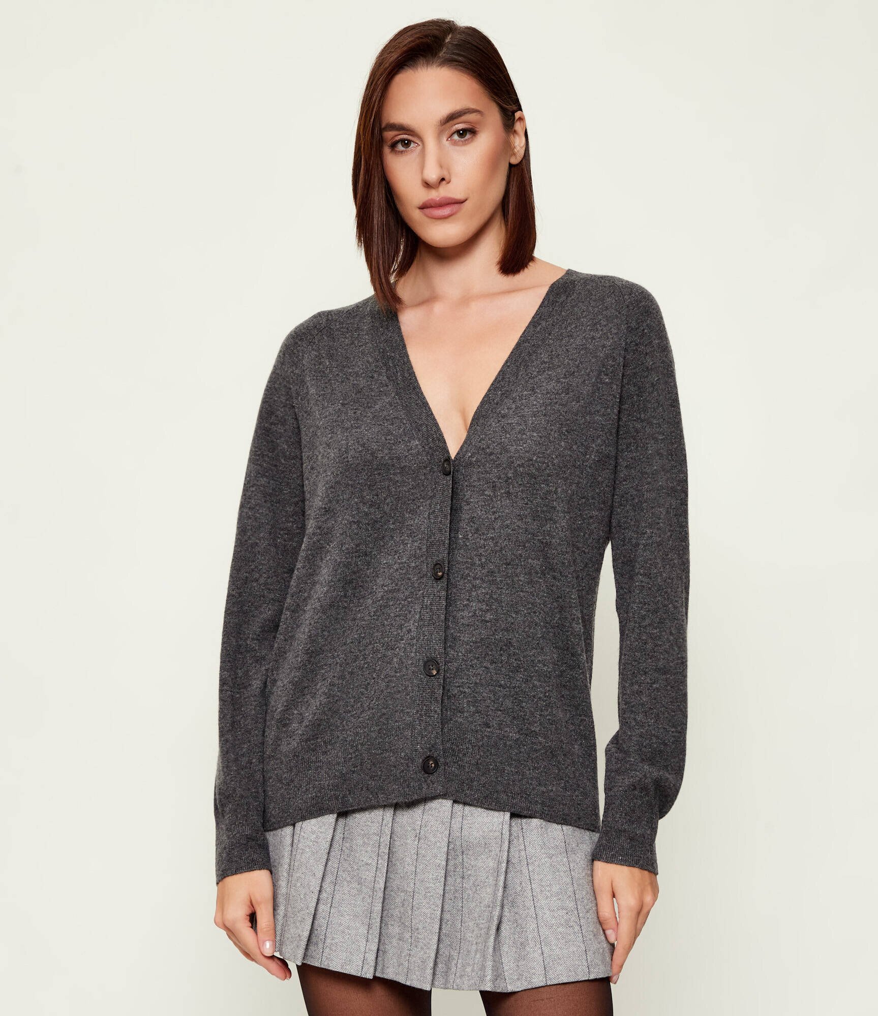 MM De lână cardigan TENENTE | regular fit cu adaos de cașmir