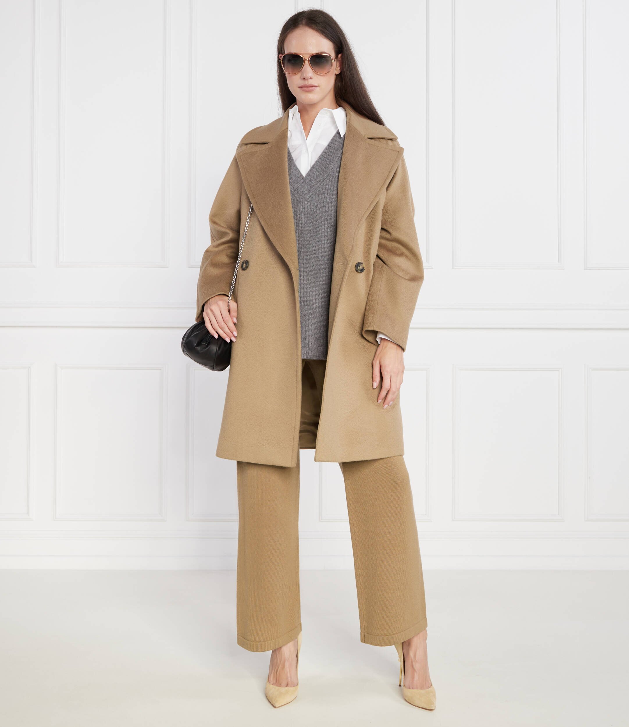 MM De lână pantaloni VISONE | regular fit