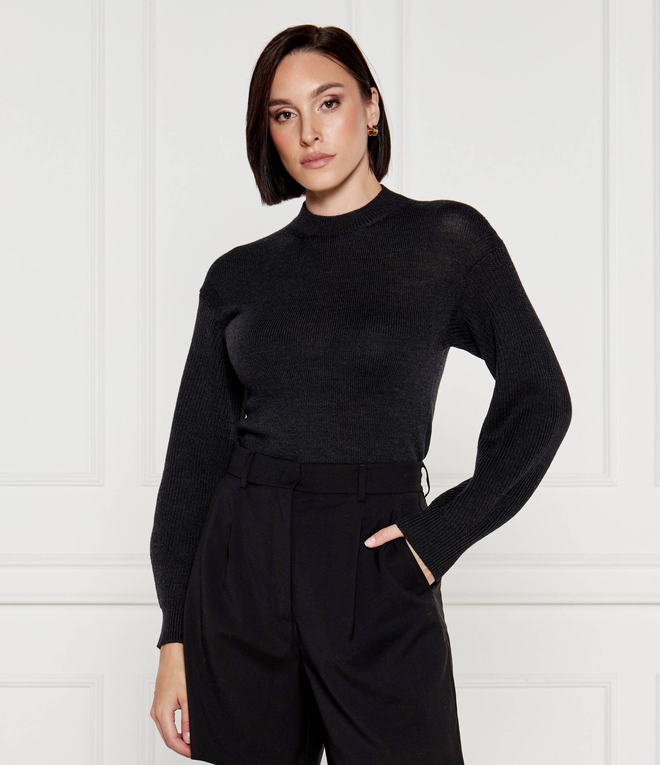 MM De lână pulover | Slim Fit
