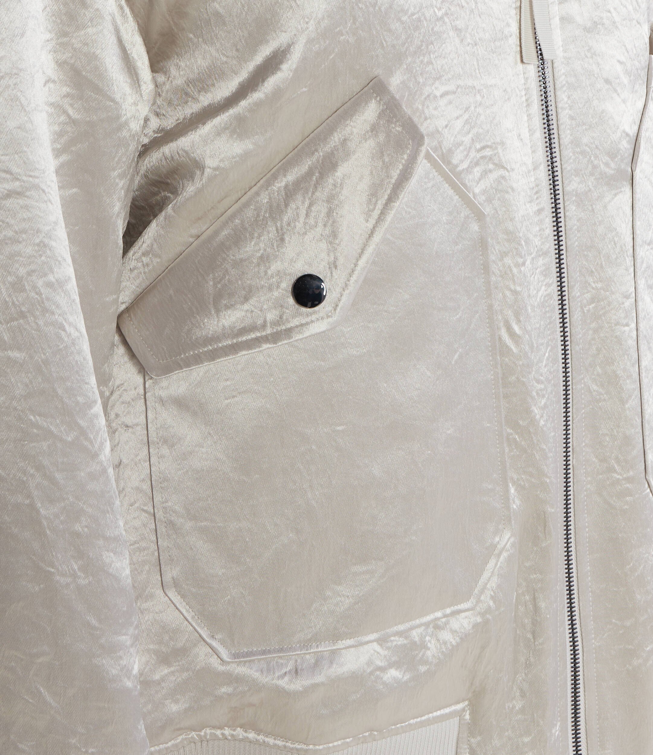 MM De satin geacă bomber | Oversize fit cu adaos de lână