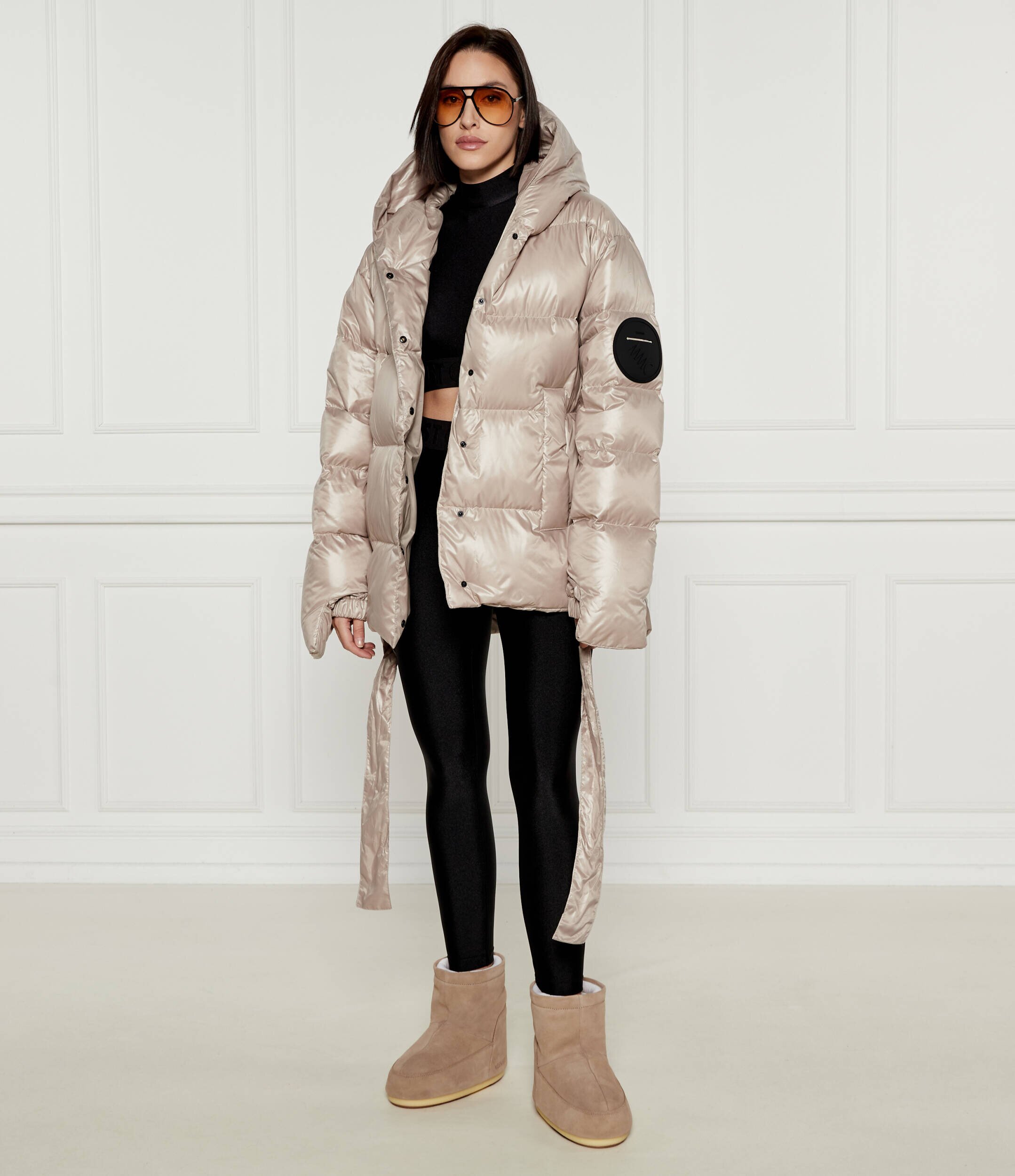 Moon Boot Bocanci ICON LOW | piele întoarsă