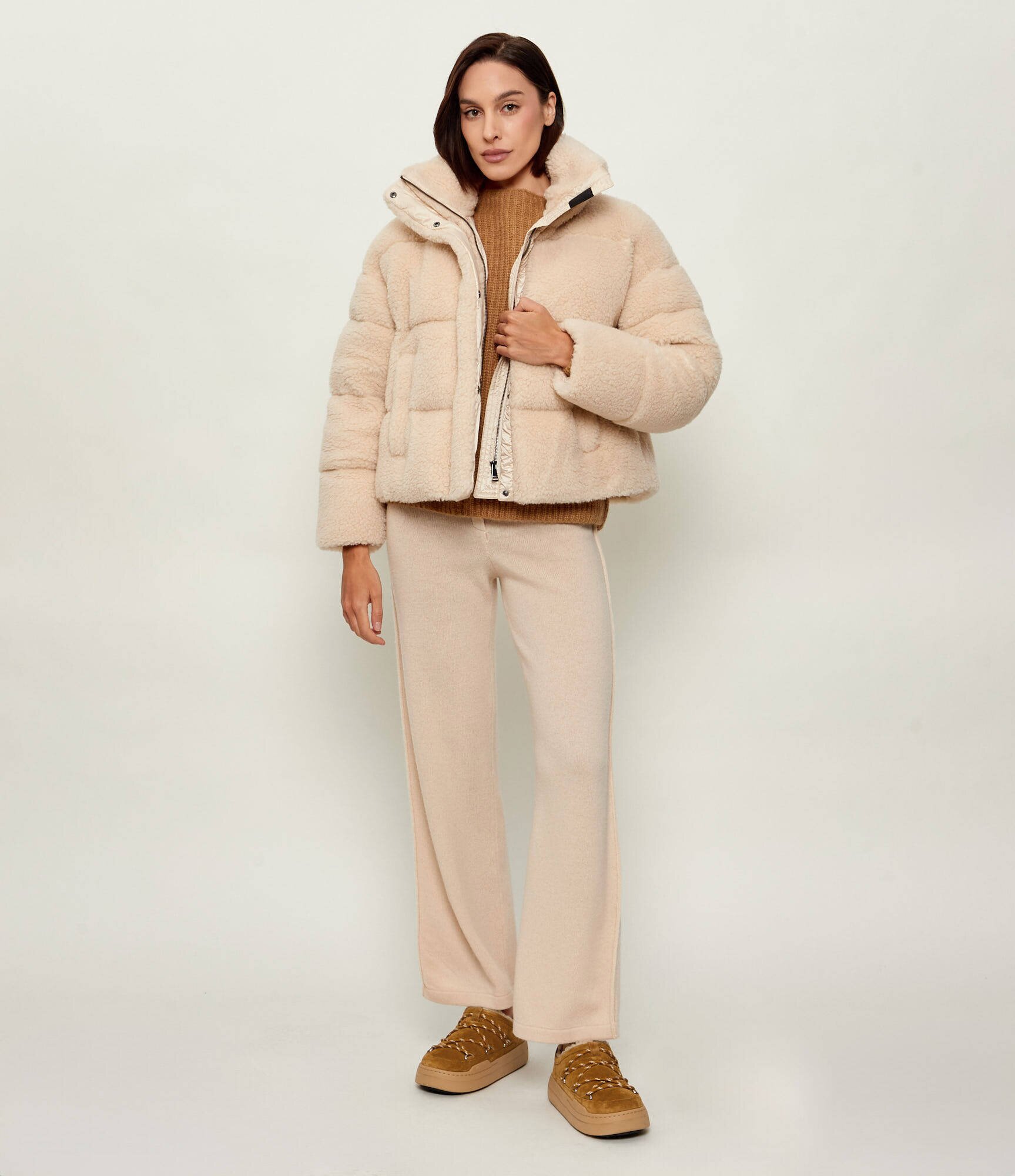 Moon Boot Bocanci PARK SLIPPER | piele întoarsă | shearling