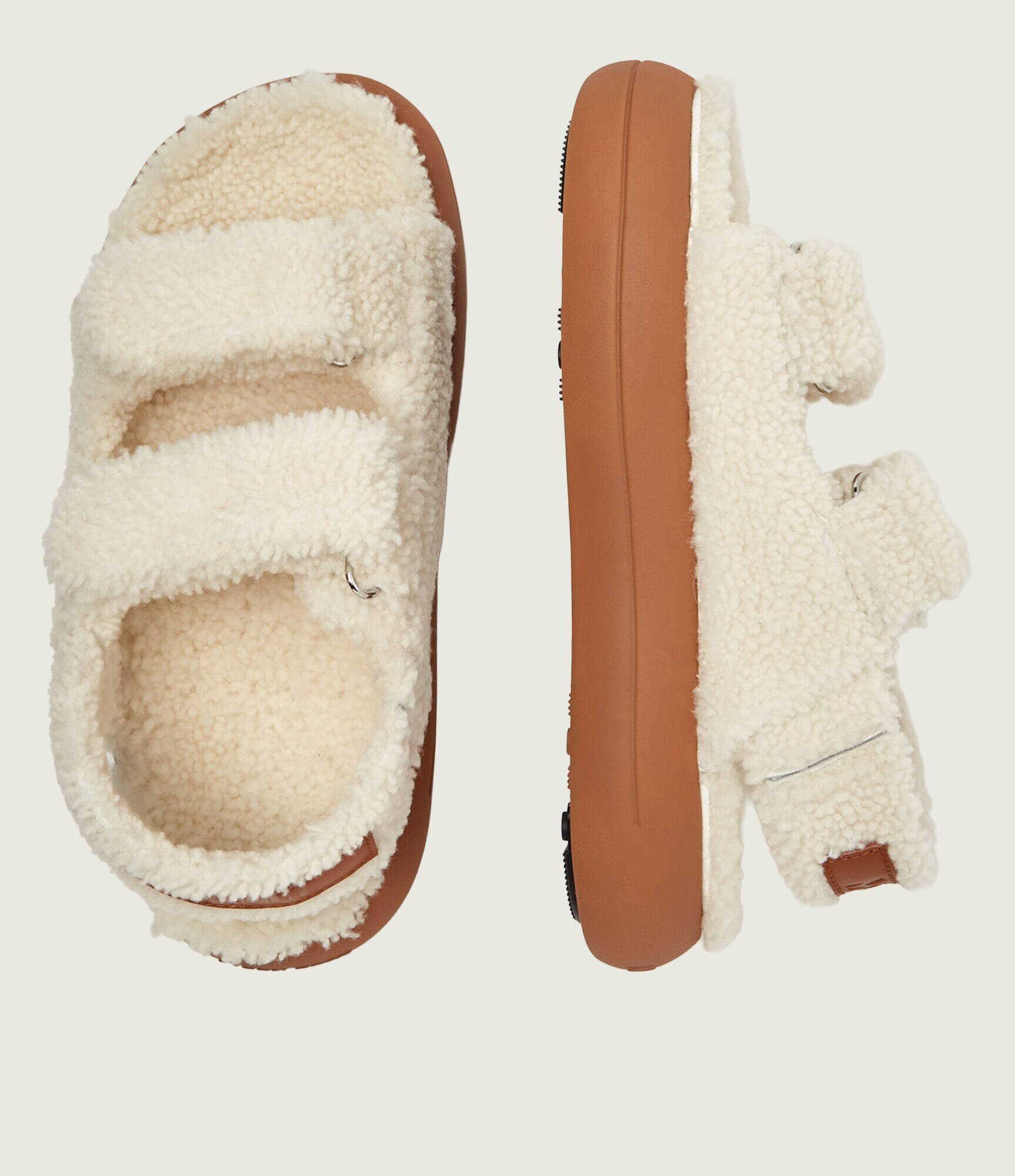 Moon Boot De lână sandale | shearling