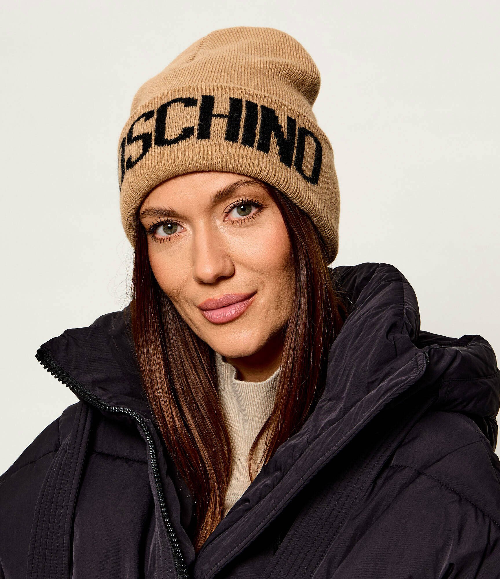 Moschino Căciulă cu adaos de lână și cașmir