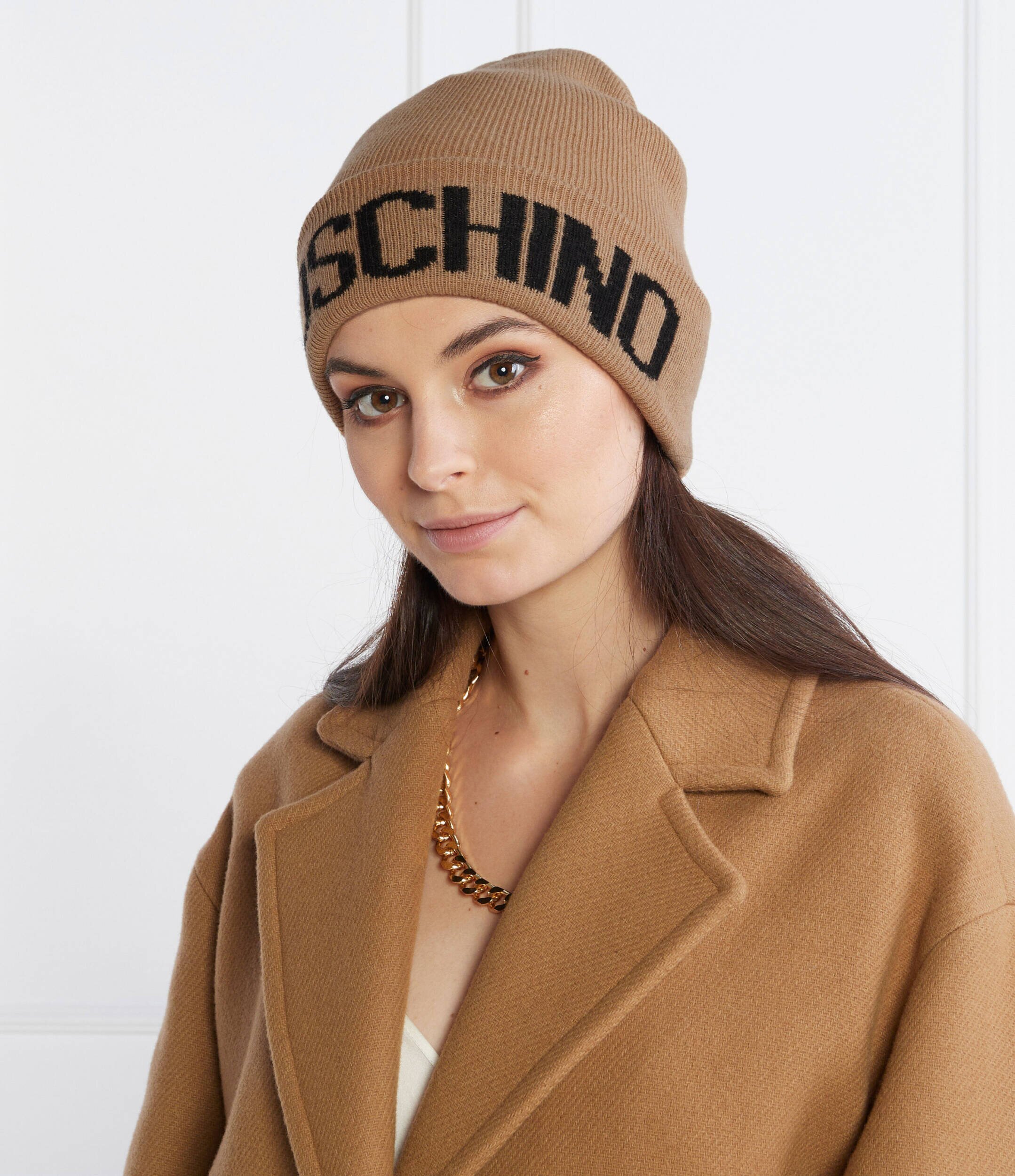 Moschino Căciulă cu adaos de lână și cașmir