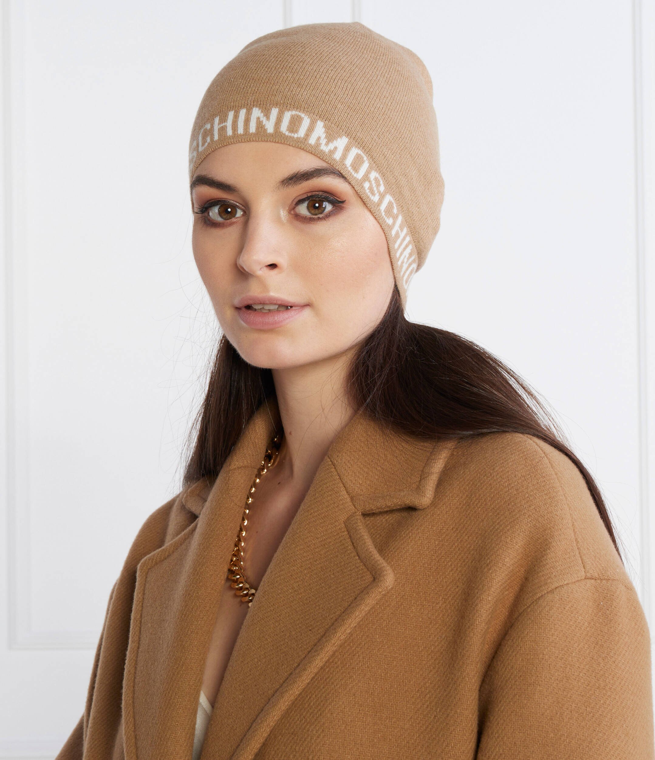 Moschino Căciulă cu adaos de lână și cașmir
