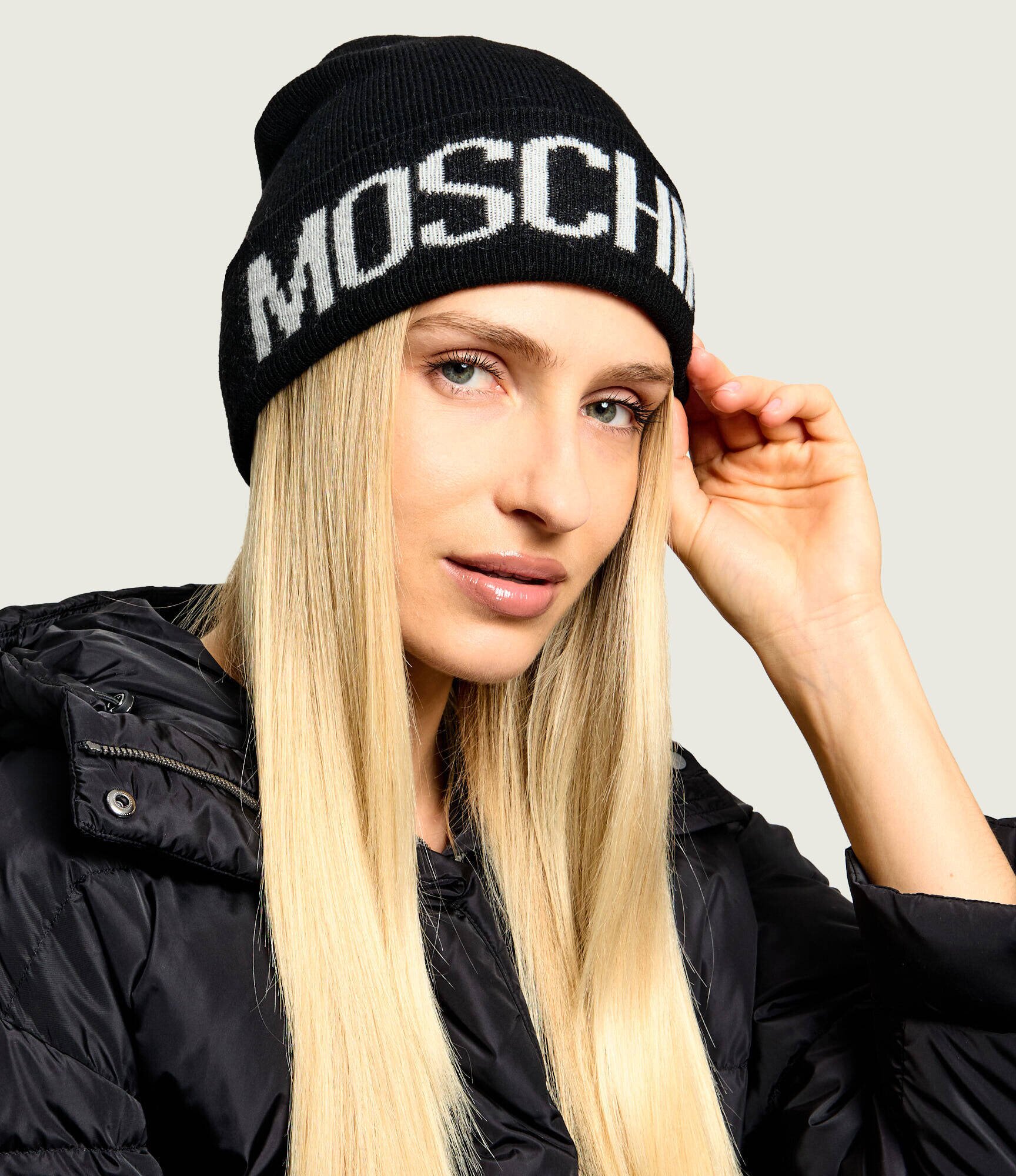 Moschino Căciulă cu adaos de lână și cașmir