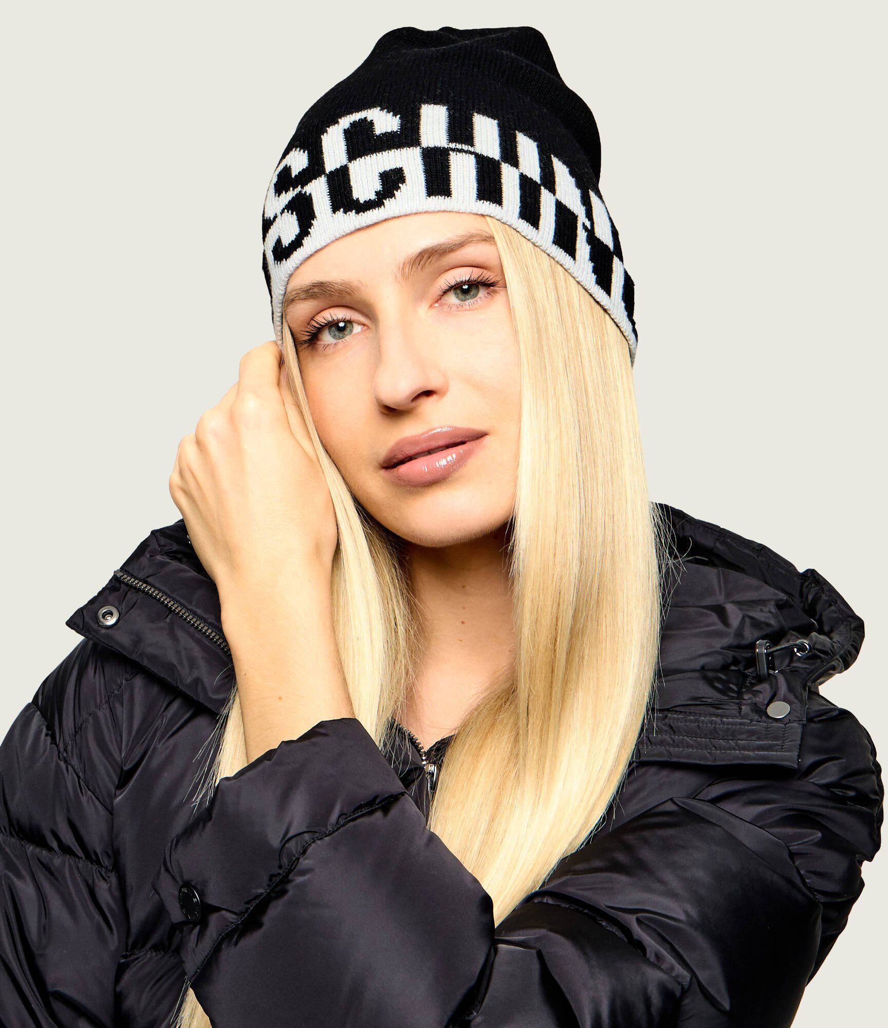 Moschino Căciulă cu adaos de lână și cașmir