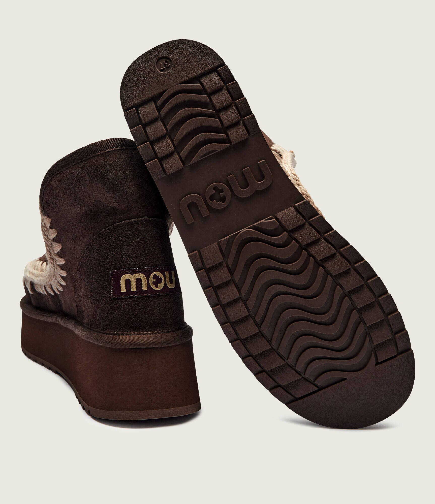 Mou Bocanci Mini Eskimo Platform | lână | piele întoarsă