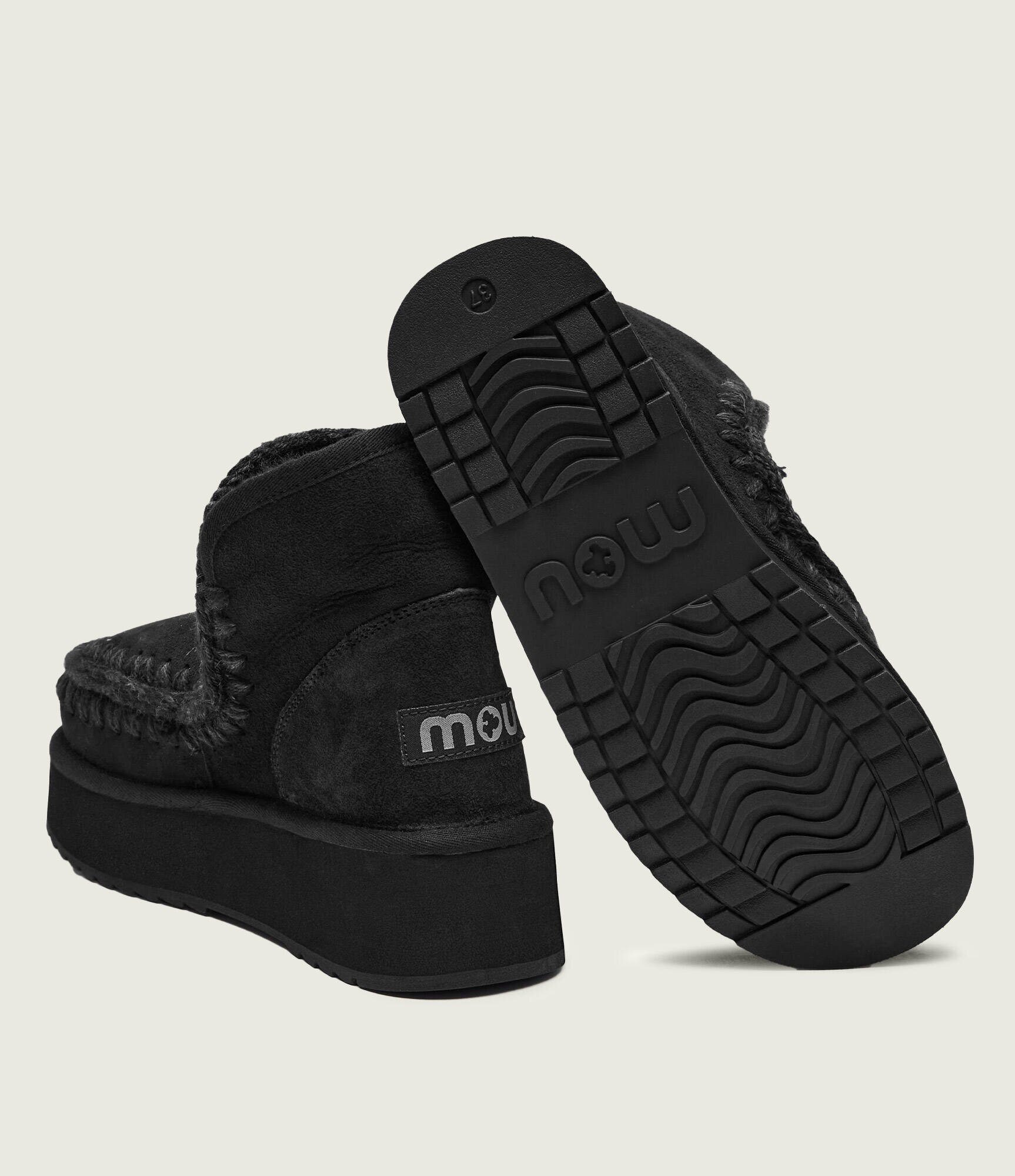 Mou Bocanci Mini Eskimo Platform | lână | piele întoarsă