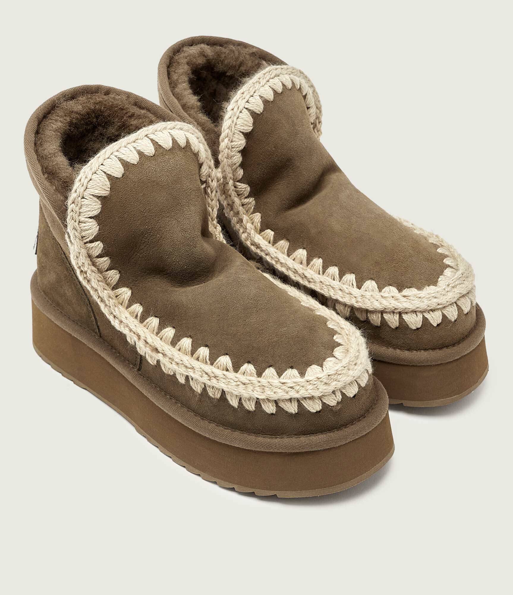 Mou Bocanci Mini Eskimo Platform | piele întoarsă