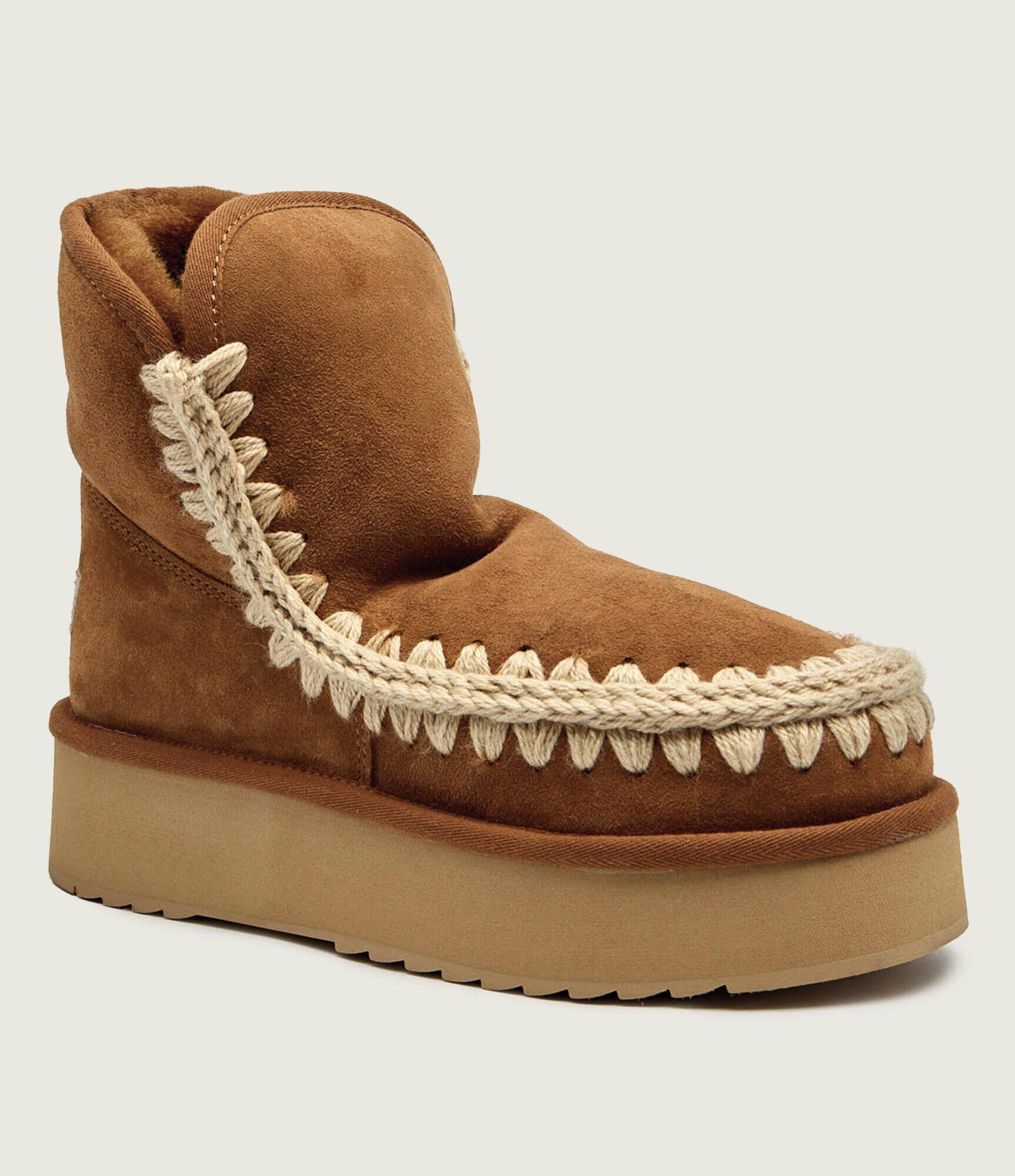 Mou Bocanci Platform boot suede | shearling | zamsz