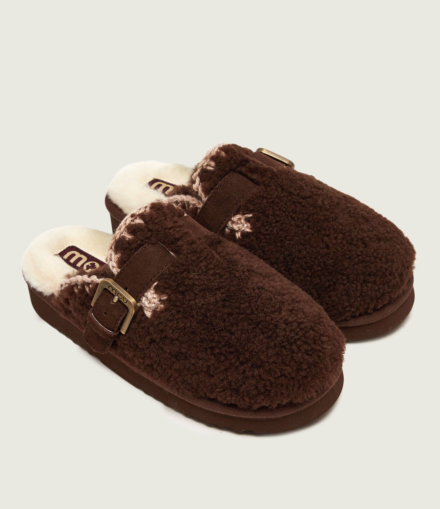 Mou De lână mules (încălțăminte) Curly Clog Eskimo | shearling