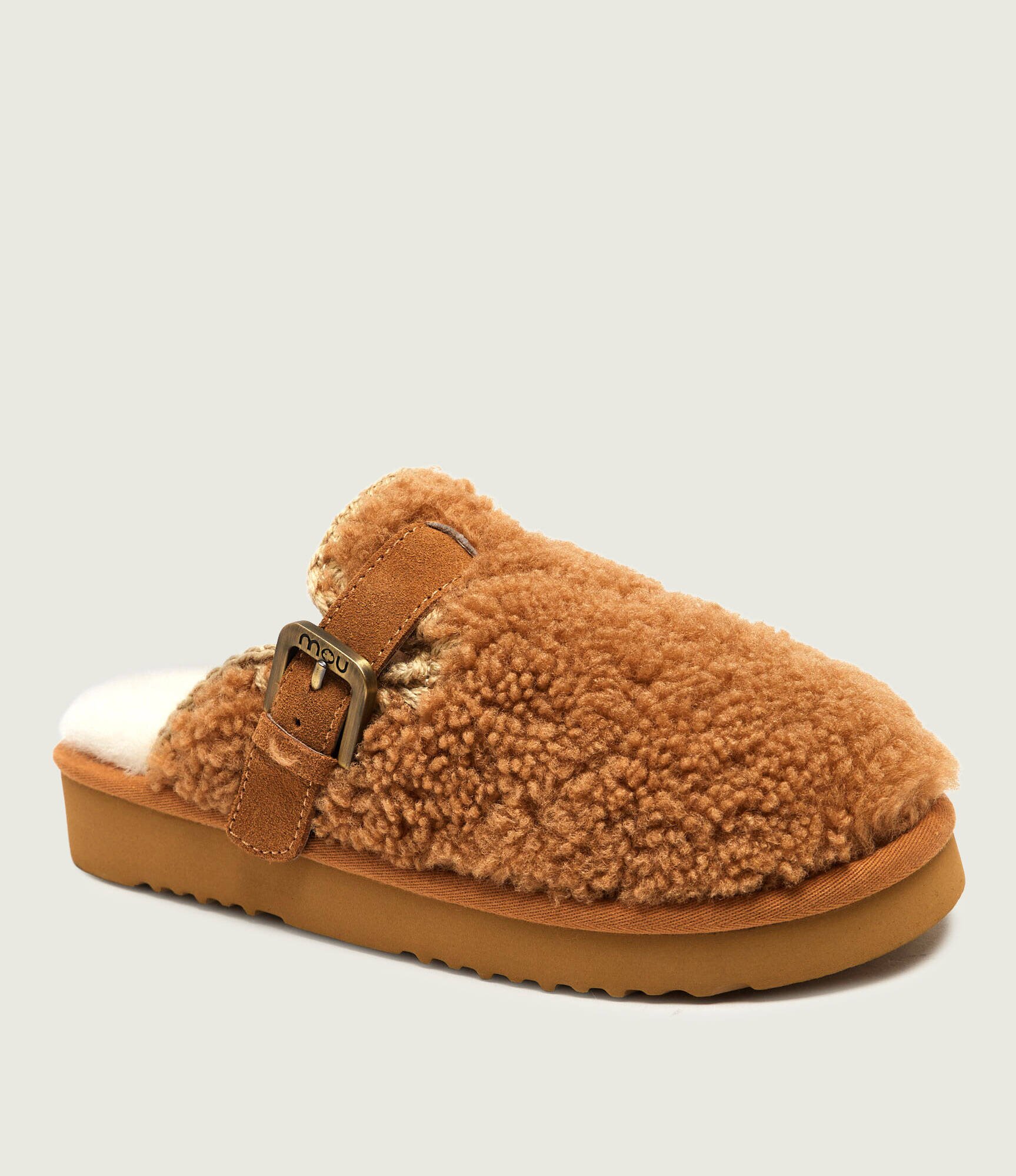 Mou De lână mules (încălțăminte) Curly Clog Eskimo | shearling