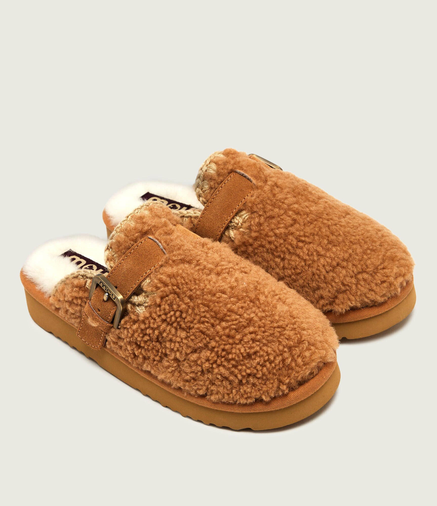 Mou De lână mules (încălțăminte) Curly Clog Eskimo | shearling
