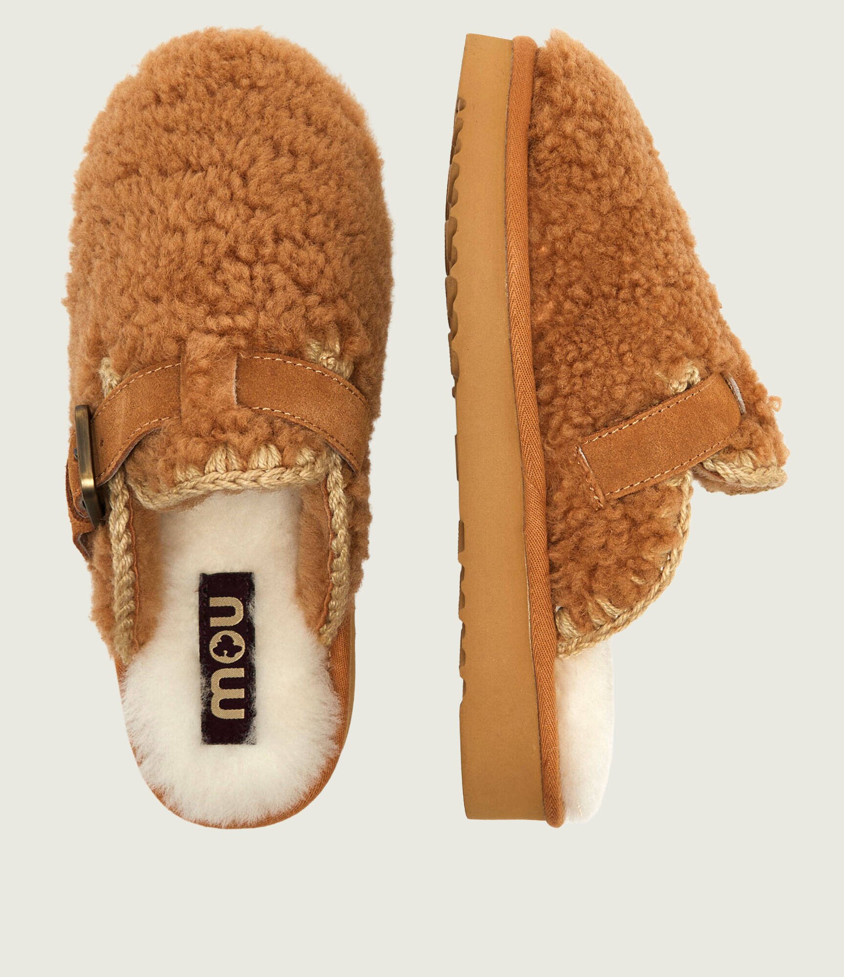 Mou De lână mules (încălțăminte) Curly Clog Eskimo | shearling