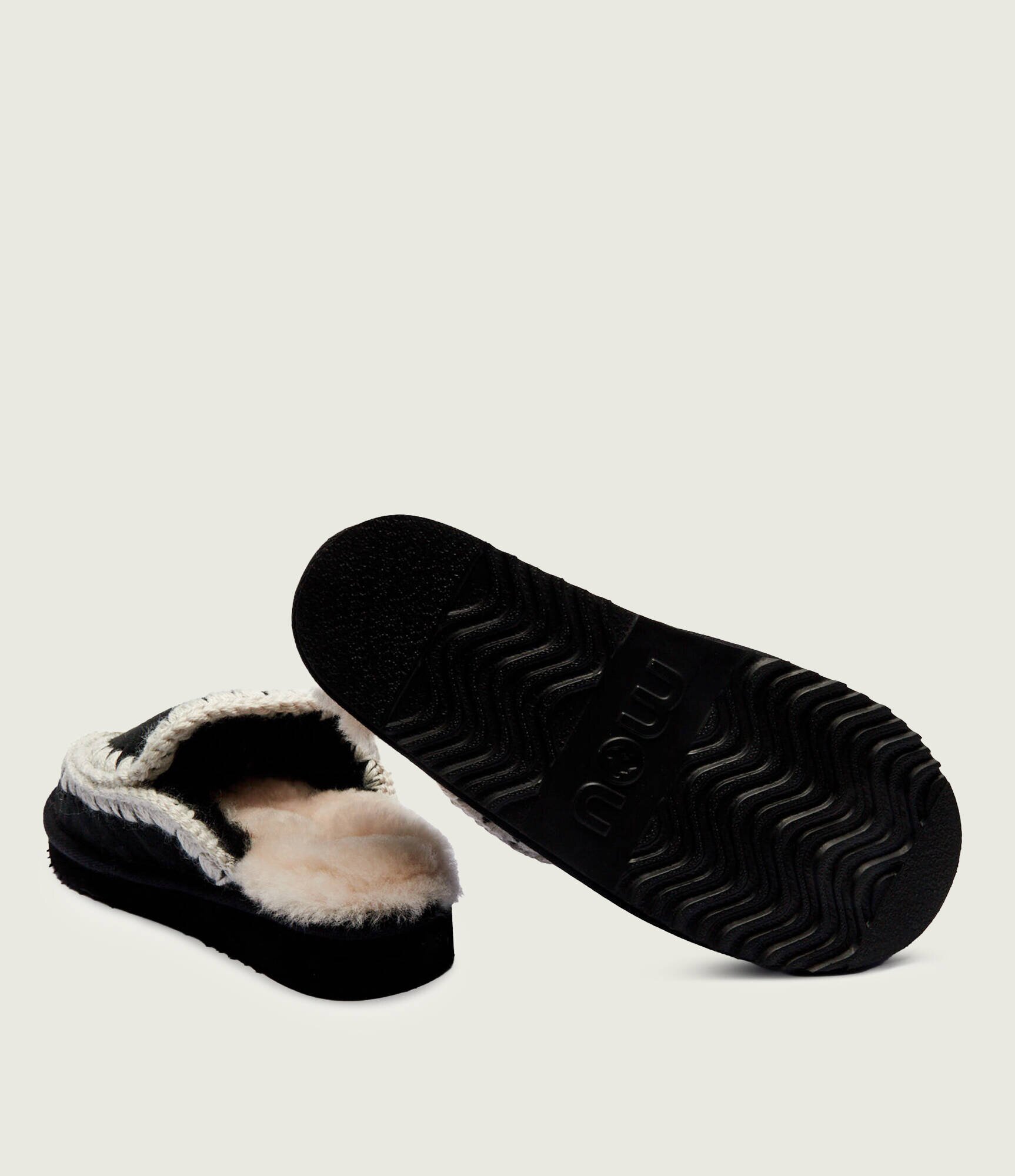 Mou Mules (încălțăminte) Eskimo cu adaos de lână | piele întoarsă