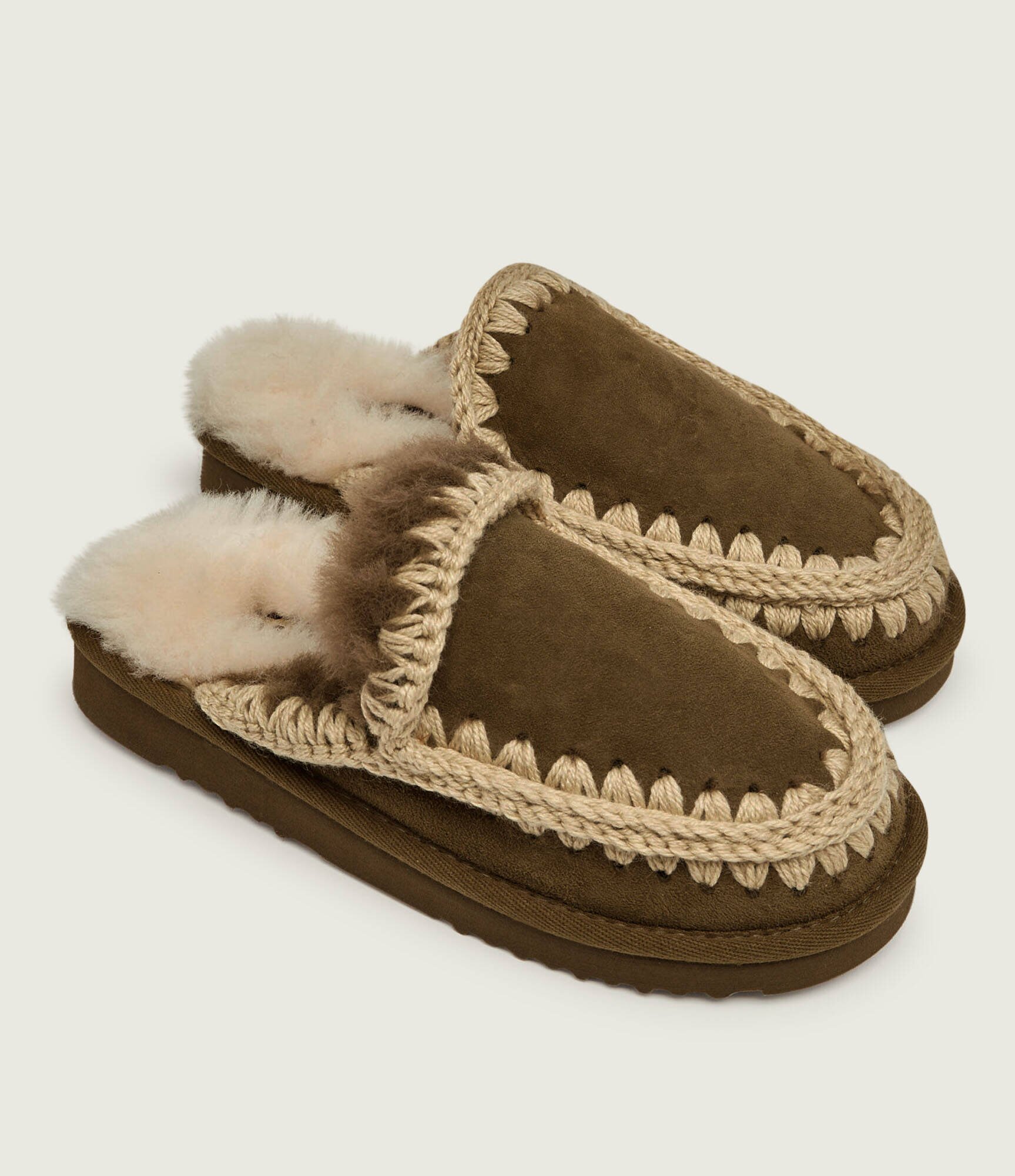 Mou Mules (încălțăminte) Eskimo cu adaos de lână | piele întoarsă