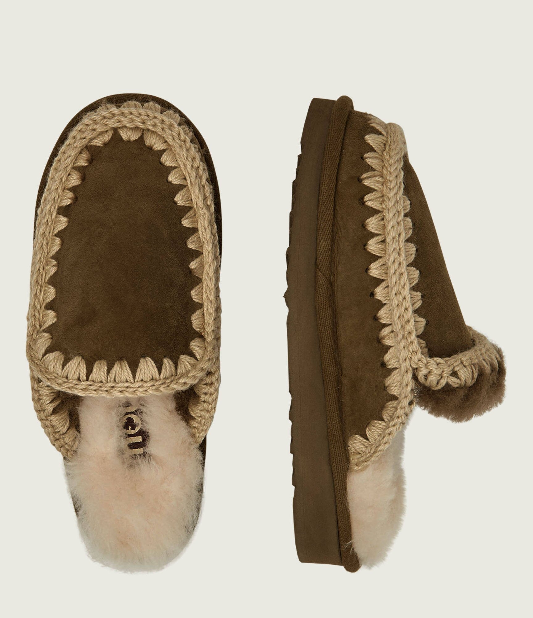 Mou Mules (încălțăminte) Eskimo cu adaos de lână | piele întoarsă