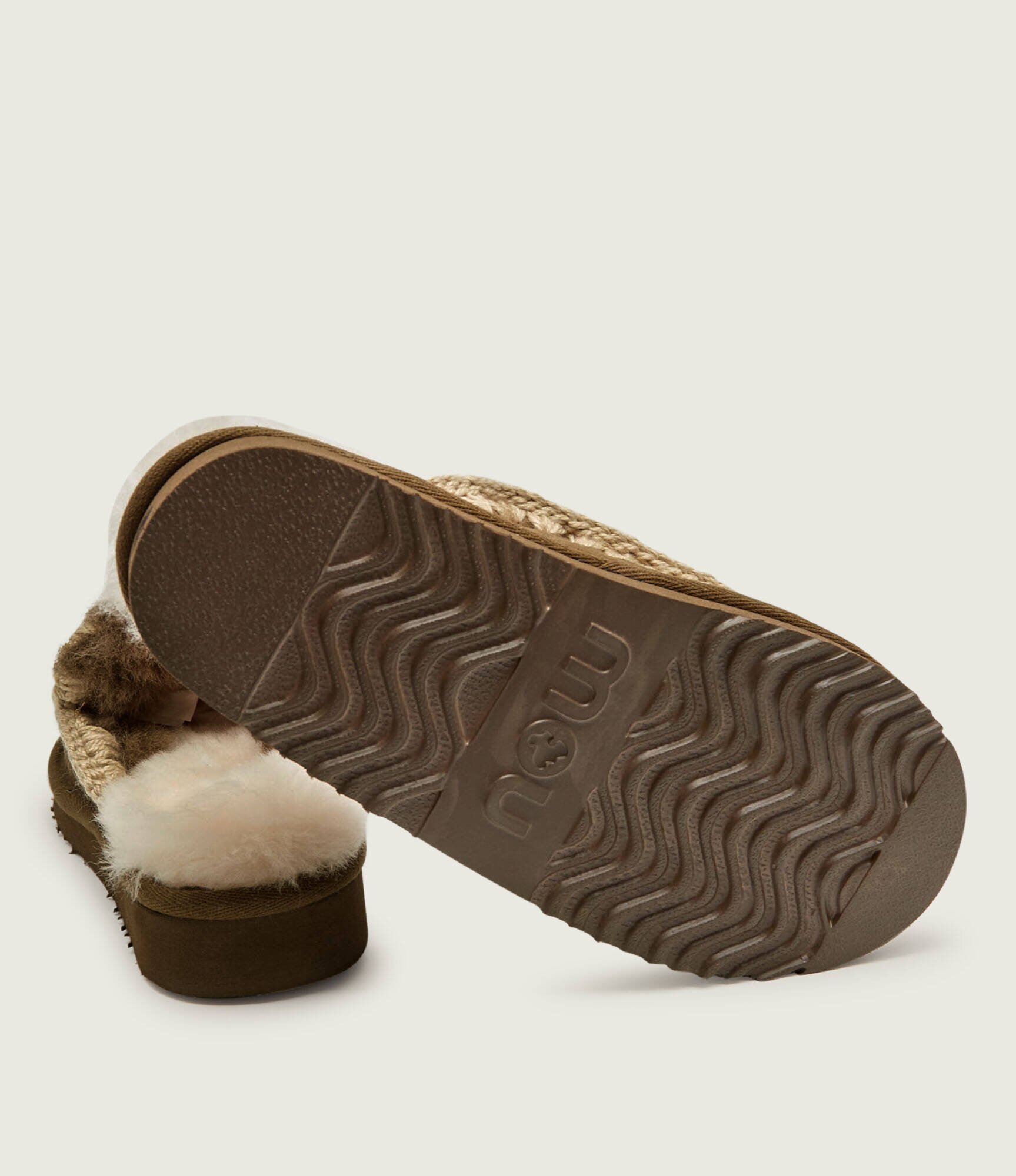Mou Mules (încălțăminte) Eskimo cu adaos de lână | piele întoarsă