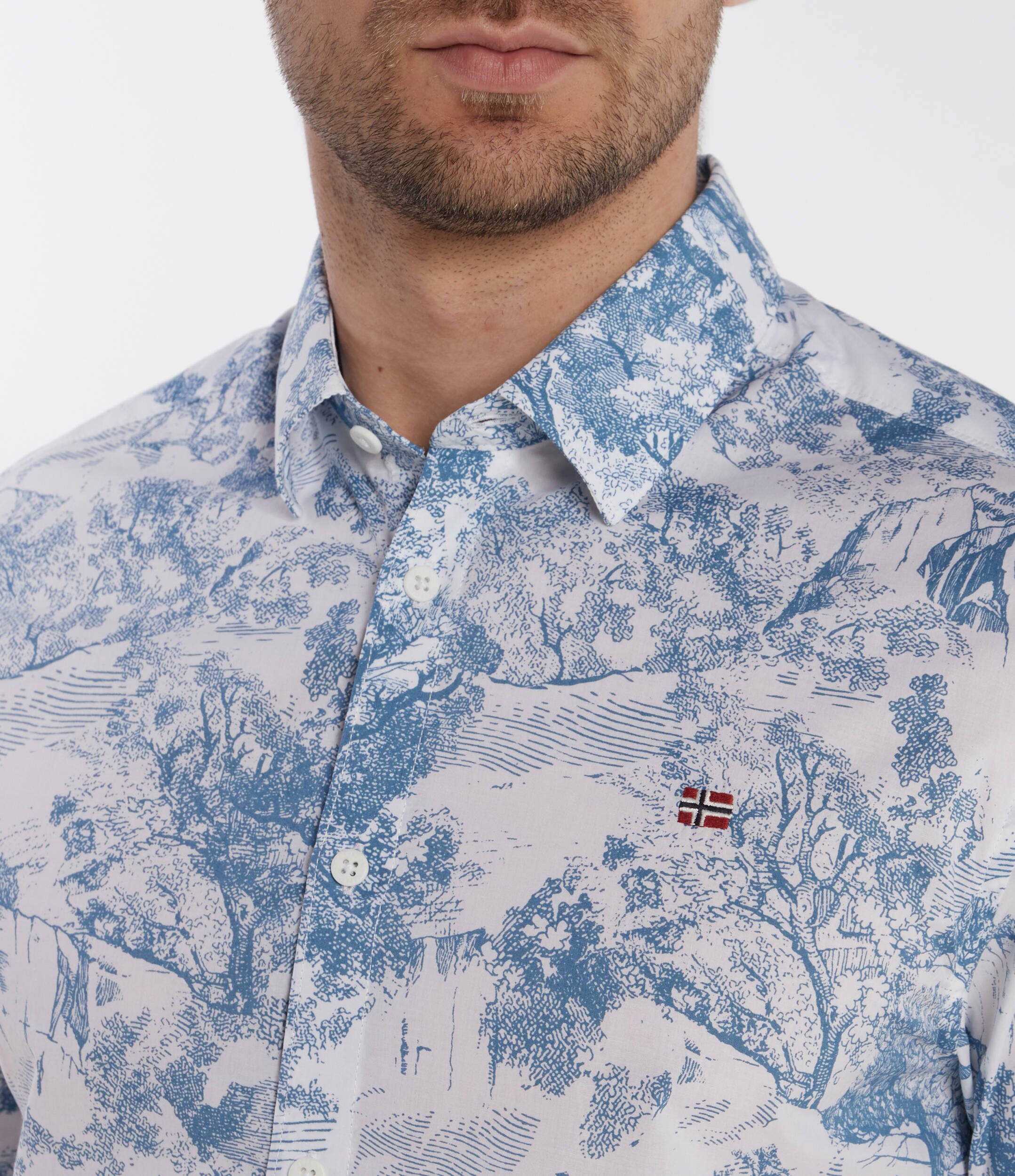 Napapijri Cămașă G-RONGE SS AOP | Regular Fit