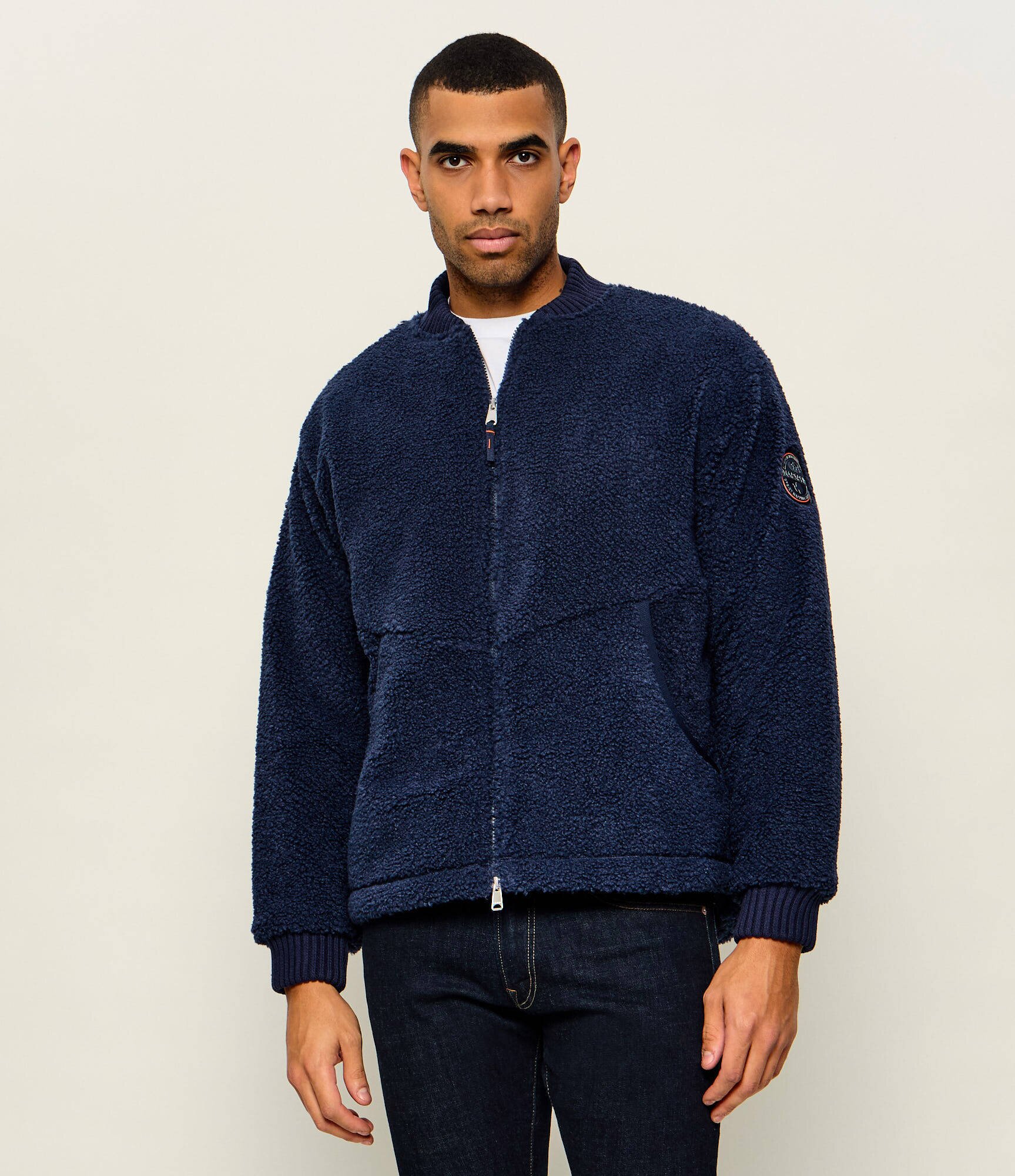 Napapijri Din fleece geacă bomber T-Mapu FZ | Loose fit