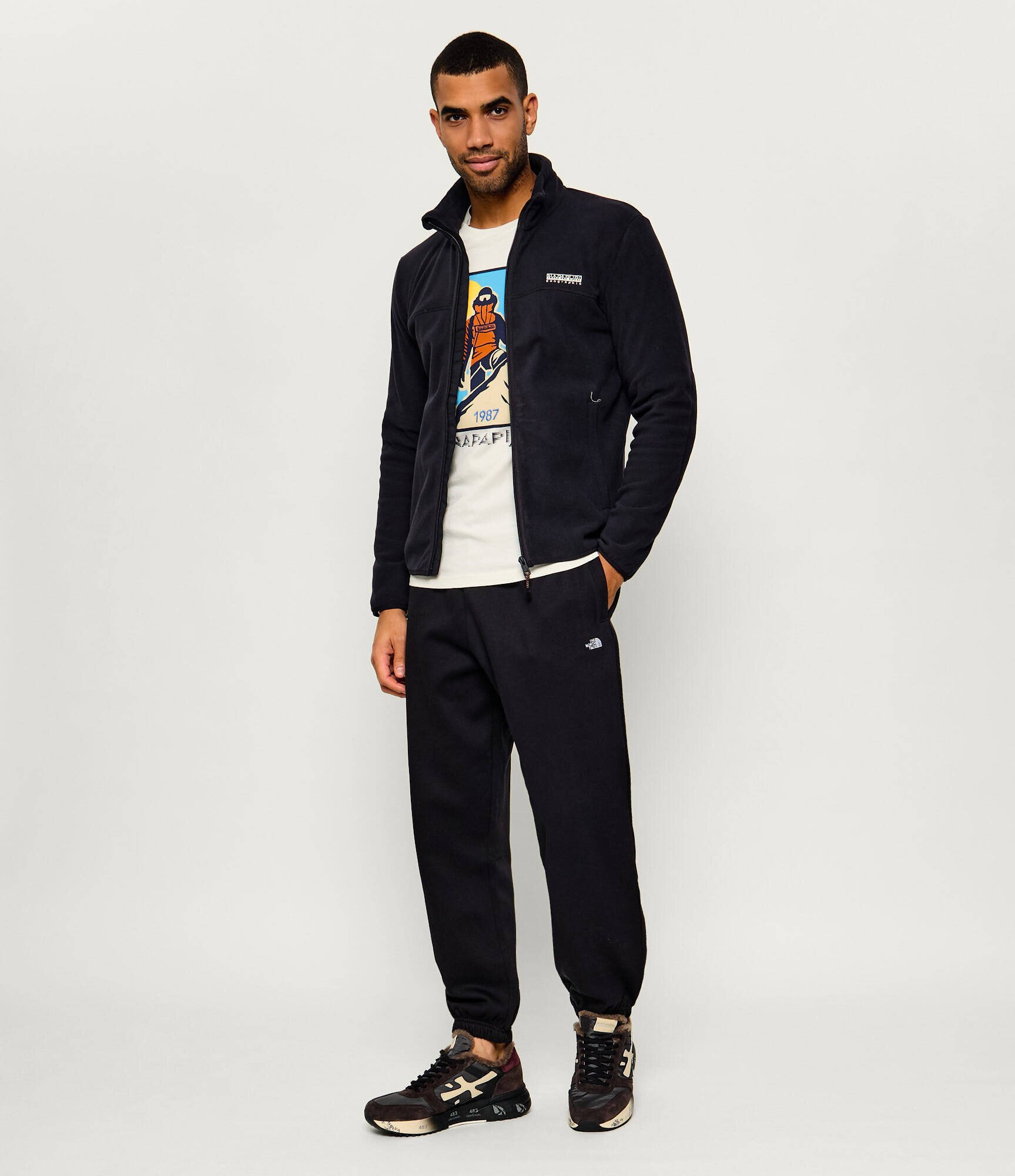 Napapijri Din fleece hanorac T-Dergana FZ | regular fit