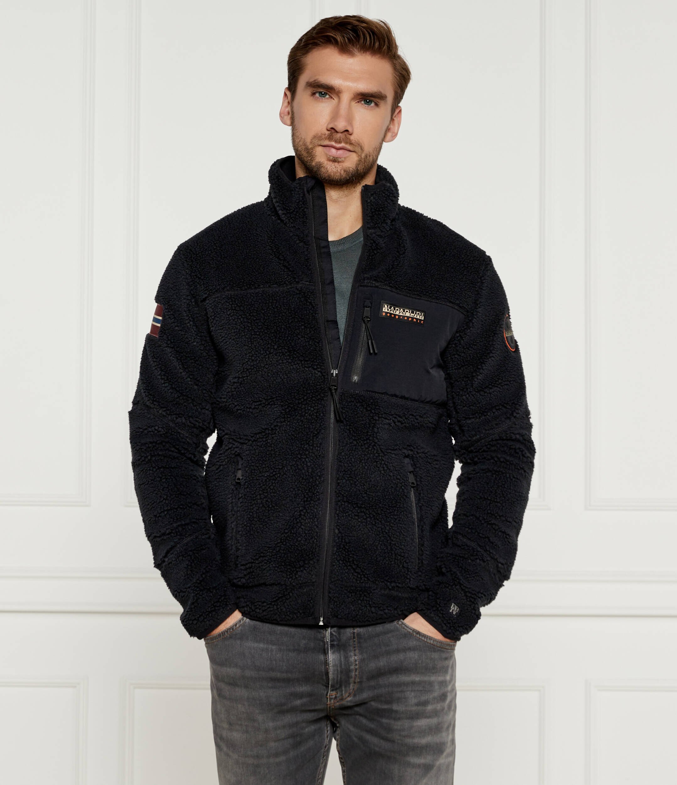 Napapijri Din fleece hanorac YUPIK FZ 3 | regular fit