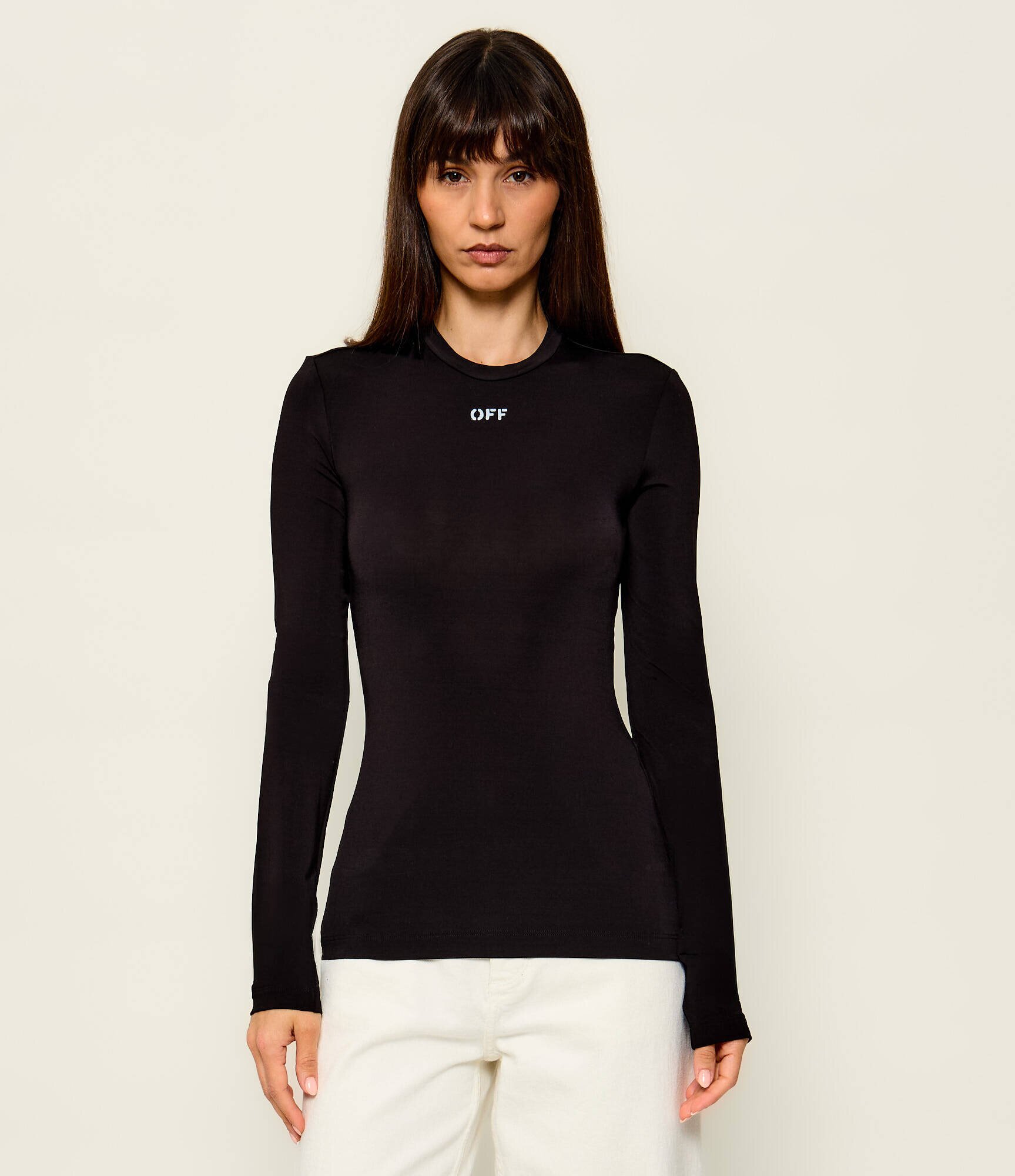 OFF-WHITE Bluză Off Stamp Sec Skin | Slim Fit
