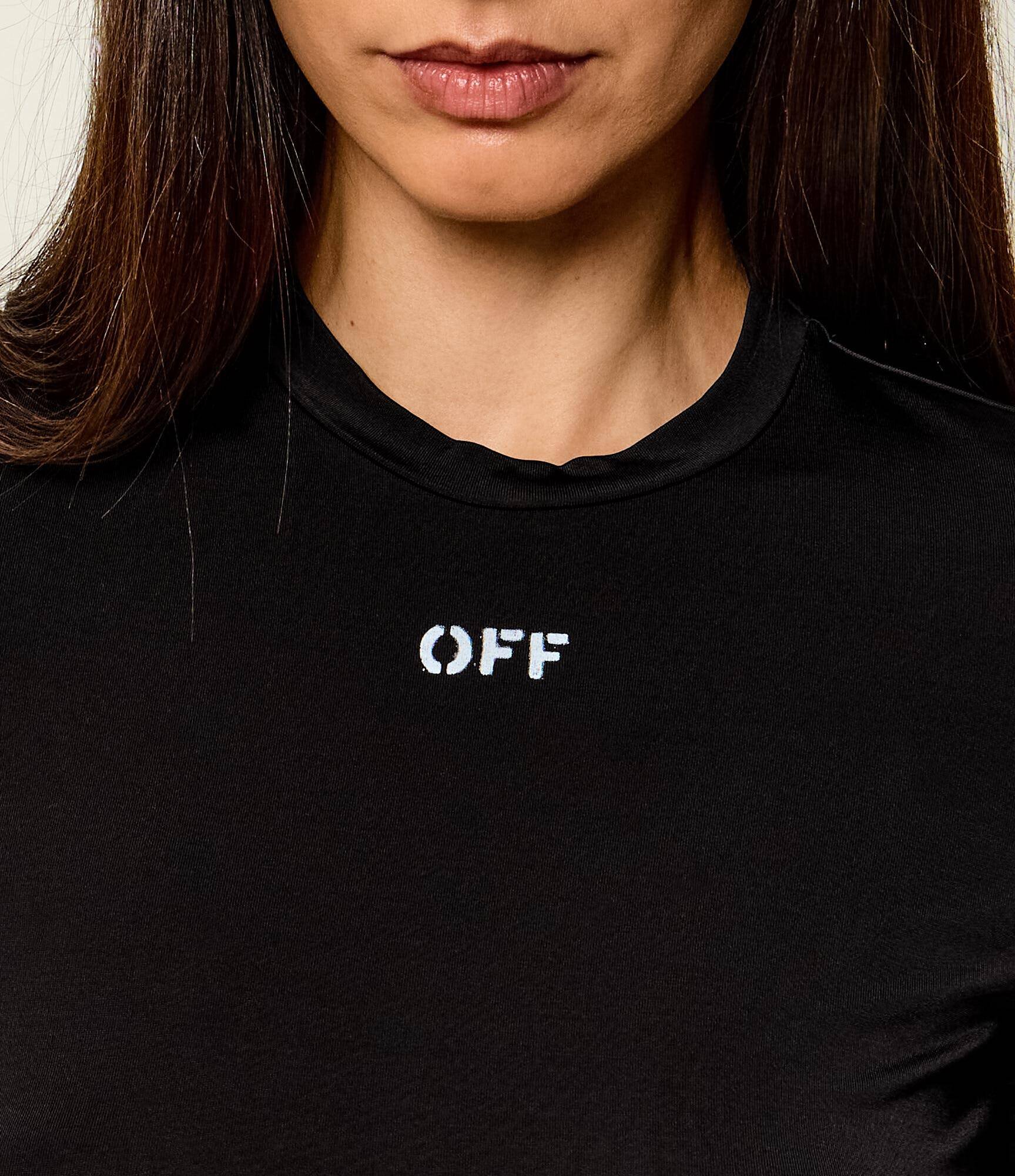 OFF-WHITE Bluză Off Stamp Sec Skin | Slim Fit